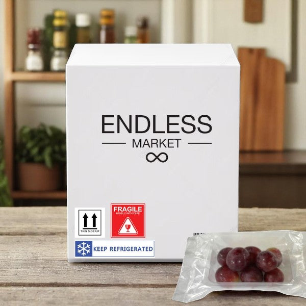 Red Seedless Grapes, 2.5 oz. - 50 Count- Made to Order! 7 Day Shelf life once you receive!