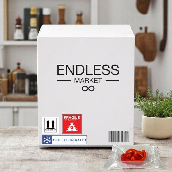 Sliced Red Peppers, 2.5 oz. - 100 Pack - Made to Order! 7 Days Shelf Life When You Receive