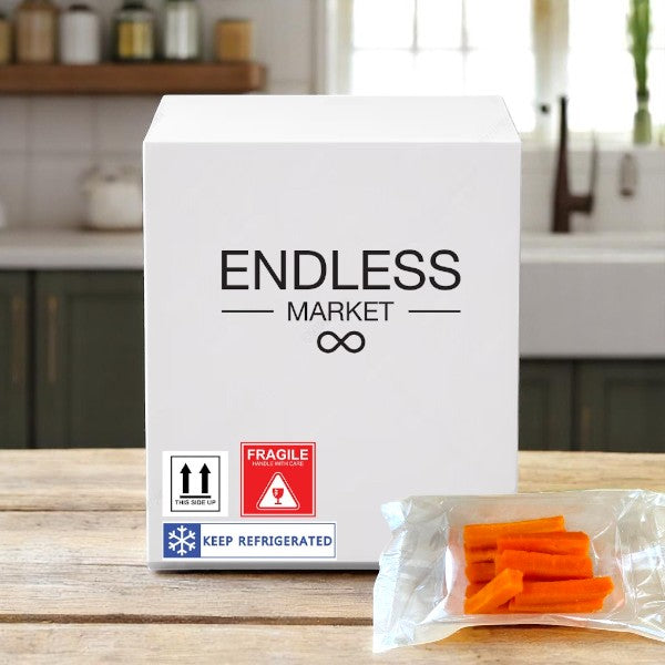 Carrot Sticks, 2.5 oz. - 50 Pack - Made to Order! 7 Days Shelf Life When You Receive