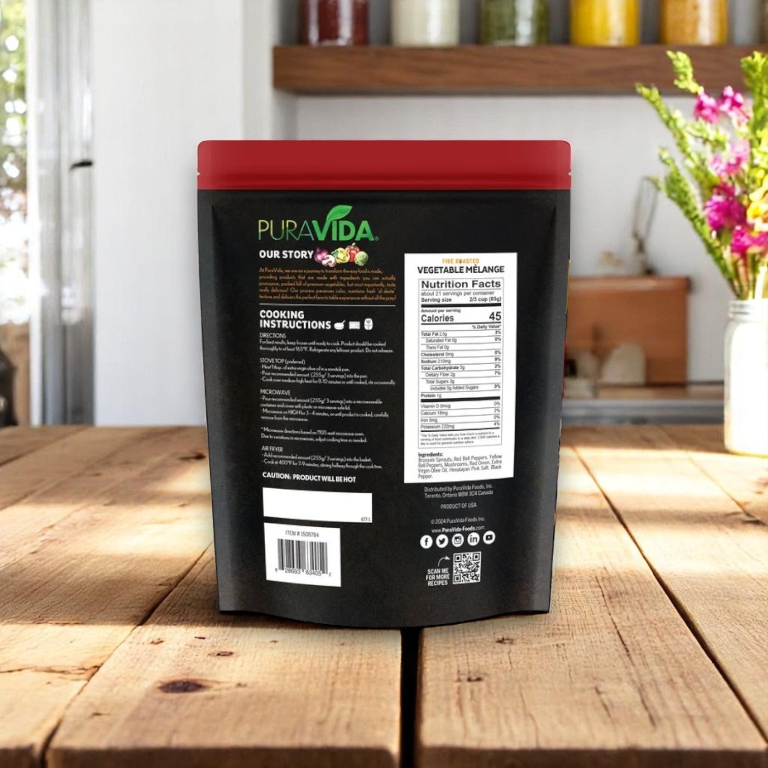 PuraVida Fire-Roasted Vegetable Mélange – 64 oz Family Pack