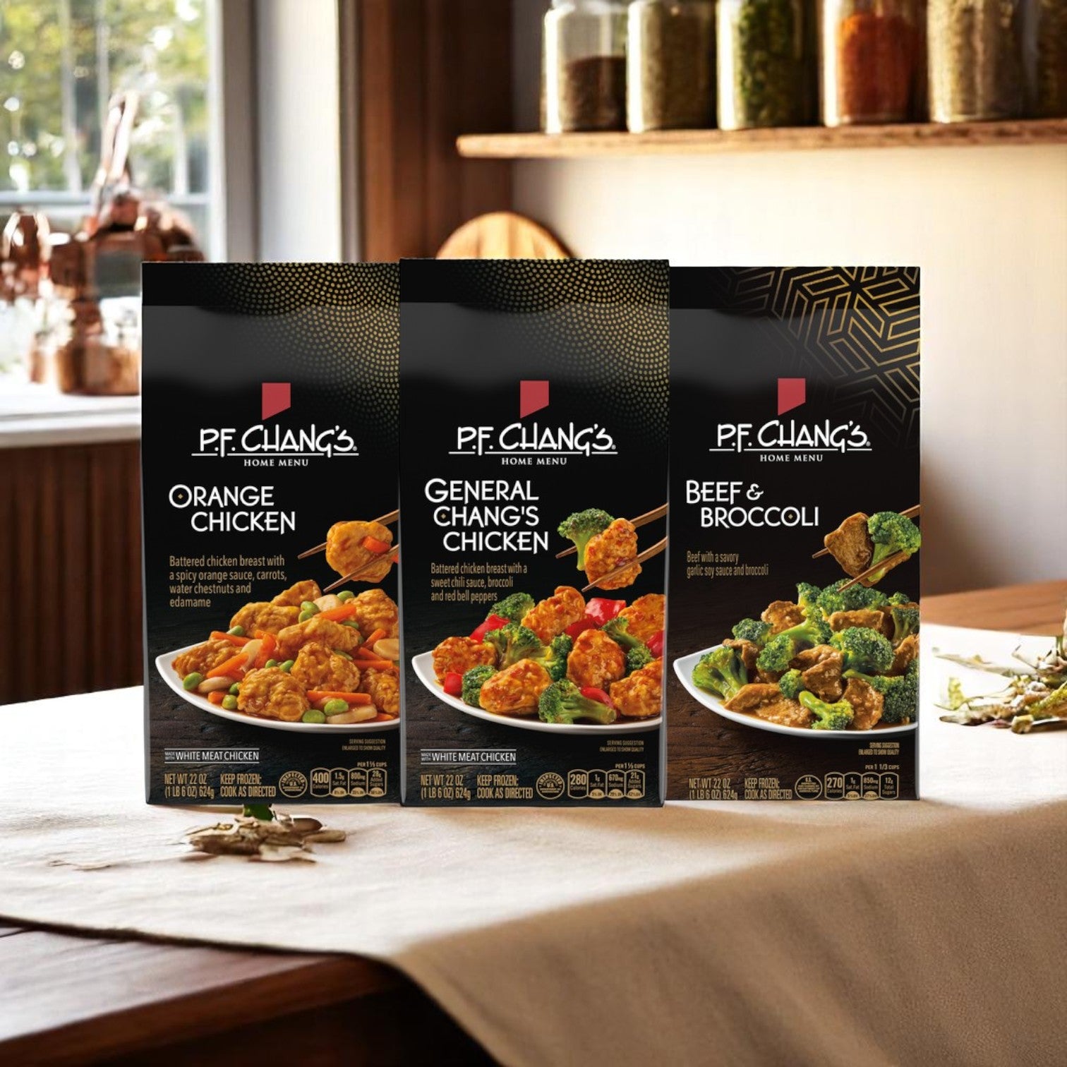 P.F. Chang’s 3 Bundle Pack – Includes Orange Chicken, General Chang’s Chicken, and Beef & Broccoli – 22 oz Each