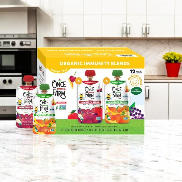Once Upon A Farm Organic Immunity Blends- 12 Count- 1 Pack