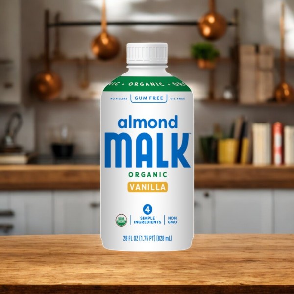 MALK Almond Milk, Vanilla-28 Fl Oz- 1 Pack