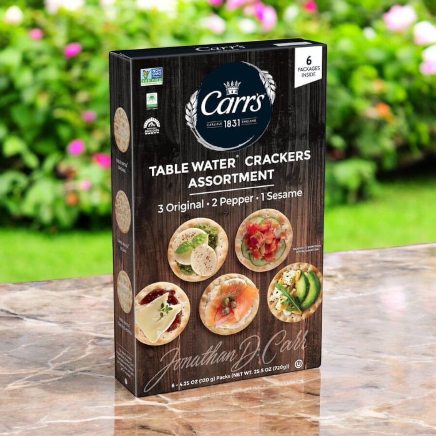 Carr's Table Water Crackers, Variety Pack, 25.5 oz
