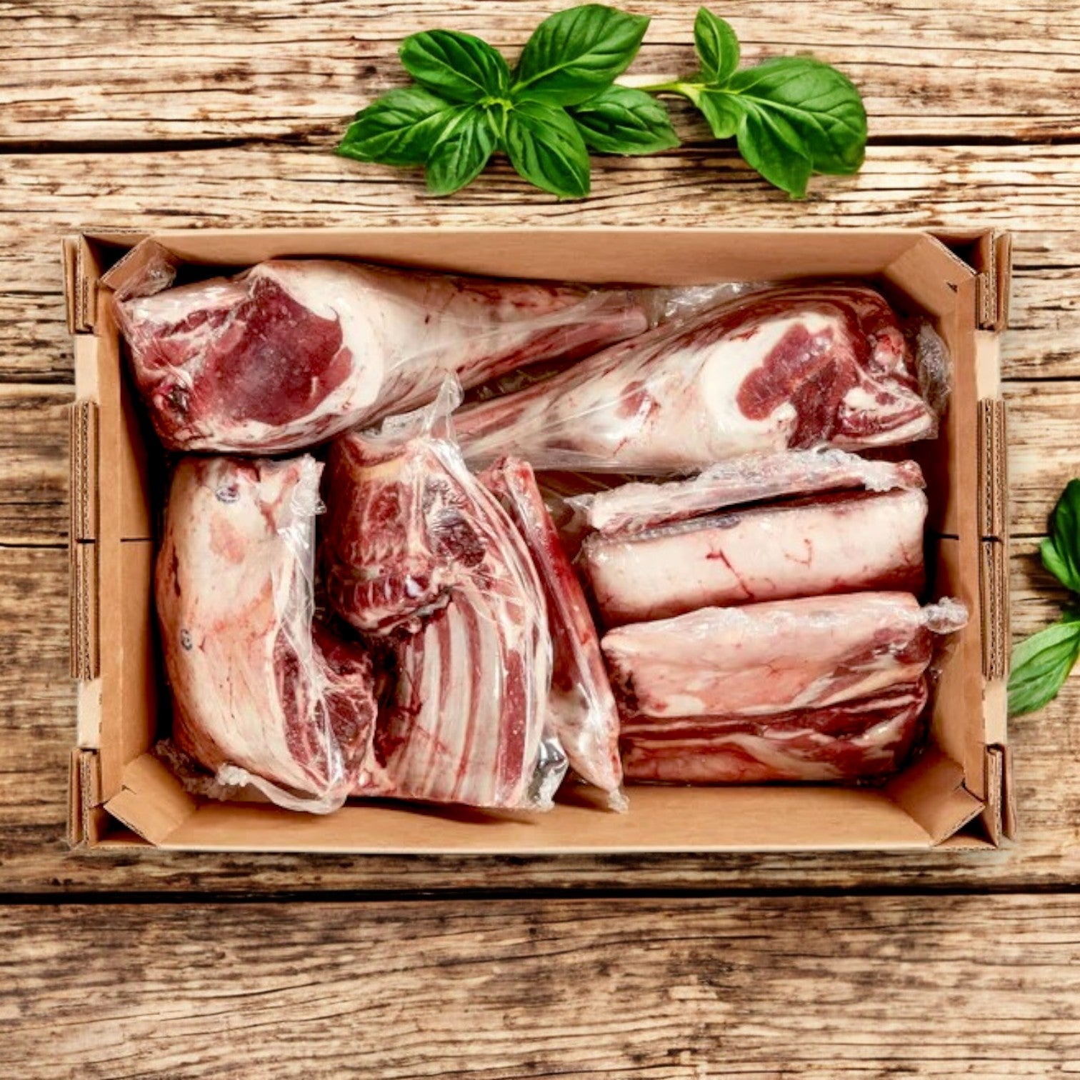 New Zealand Halal Lamb Carcass, 8-Way Cut, 28 lb Average Weight