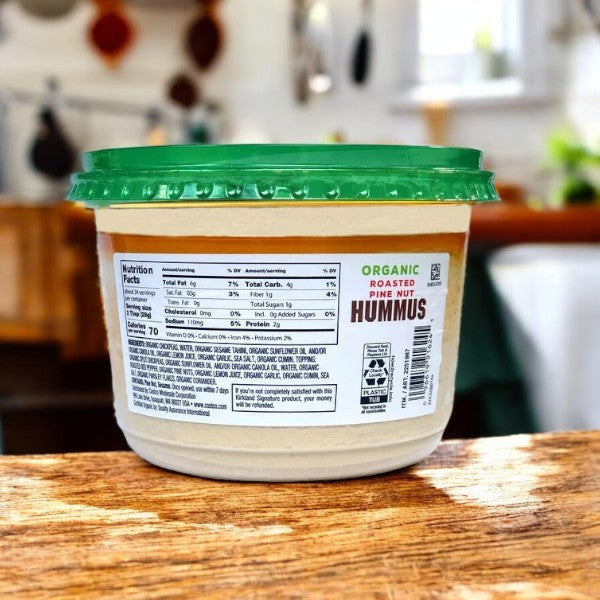 Kirkland Signature Organic Roasted Pine Nut Hummus, 34 oz- 1 Pack