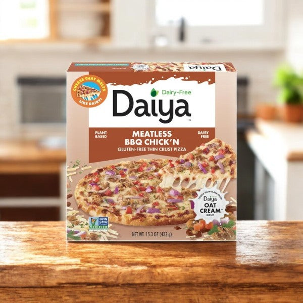 Daiya Dairy Free Gluten Free Meatless BBQ Chick'n Pizza, 15.3 oz. -1 Count