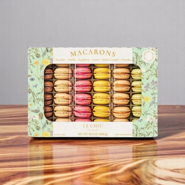 Le Chic Patissier Macarons Variety, 36 Count- 1 Pack