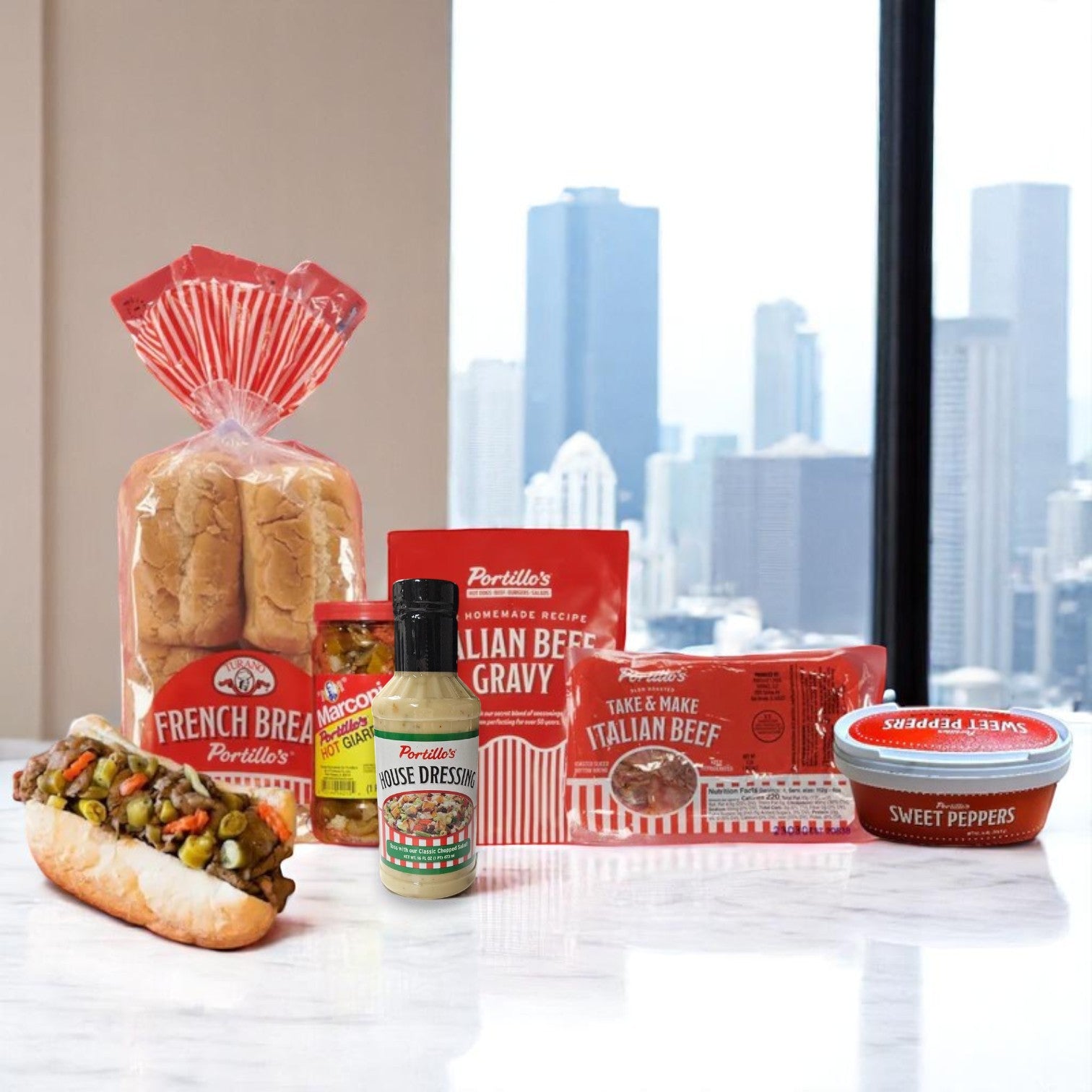 Portillo’s Italian Beef Bundle with Portillo's Awesome House Dressing!!
