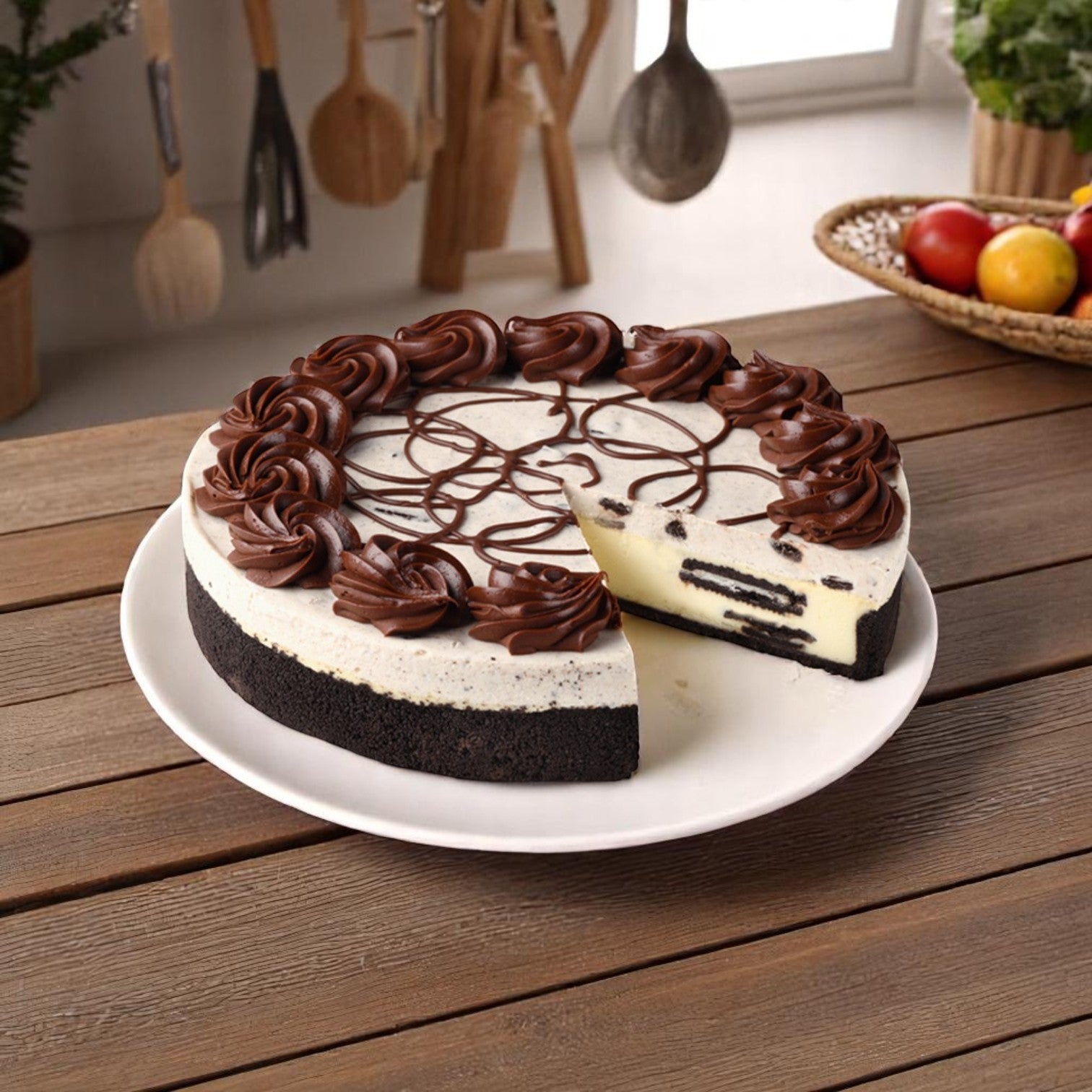 The Cheesecake Factory Bakery – Cookies & Cream Cheesecake with Oreo® – 2/10" – 14 Slices Each