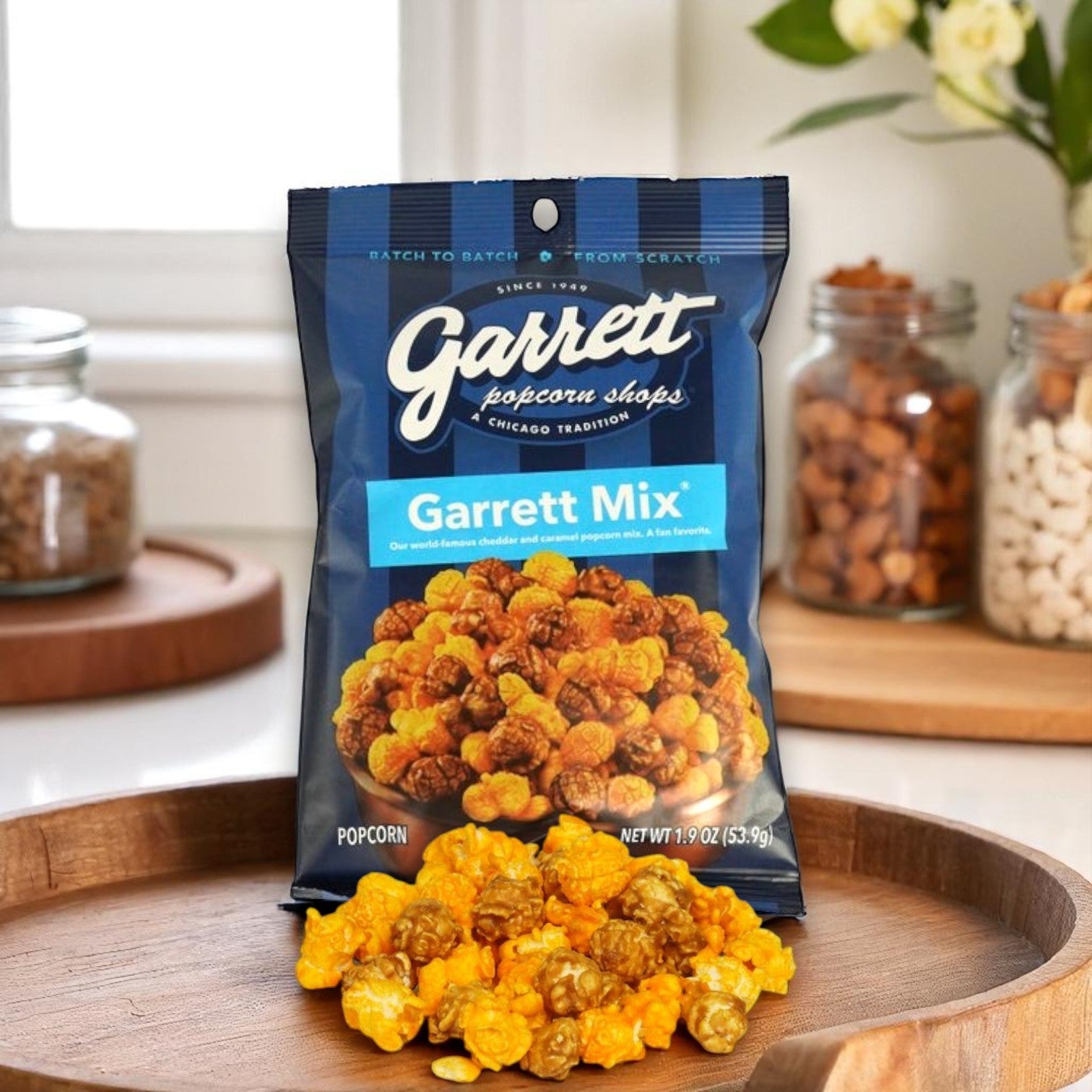 Garrett Brands Snack Popcorn – Garrett Mix®, 1.9 oz Bags (24-Pack)