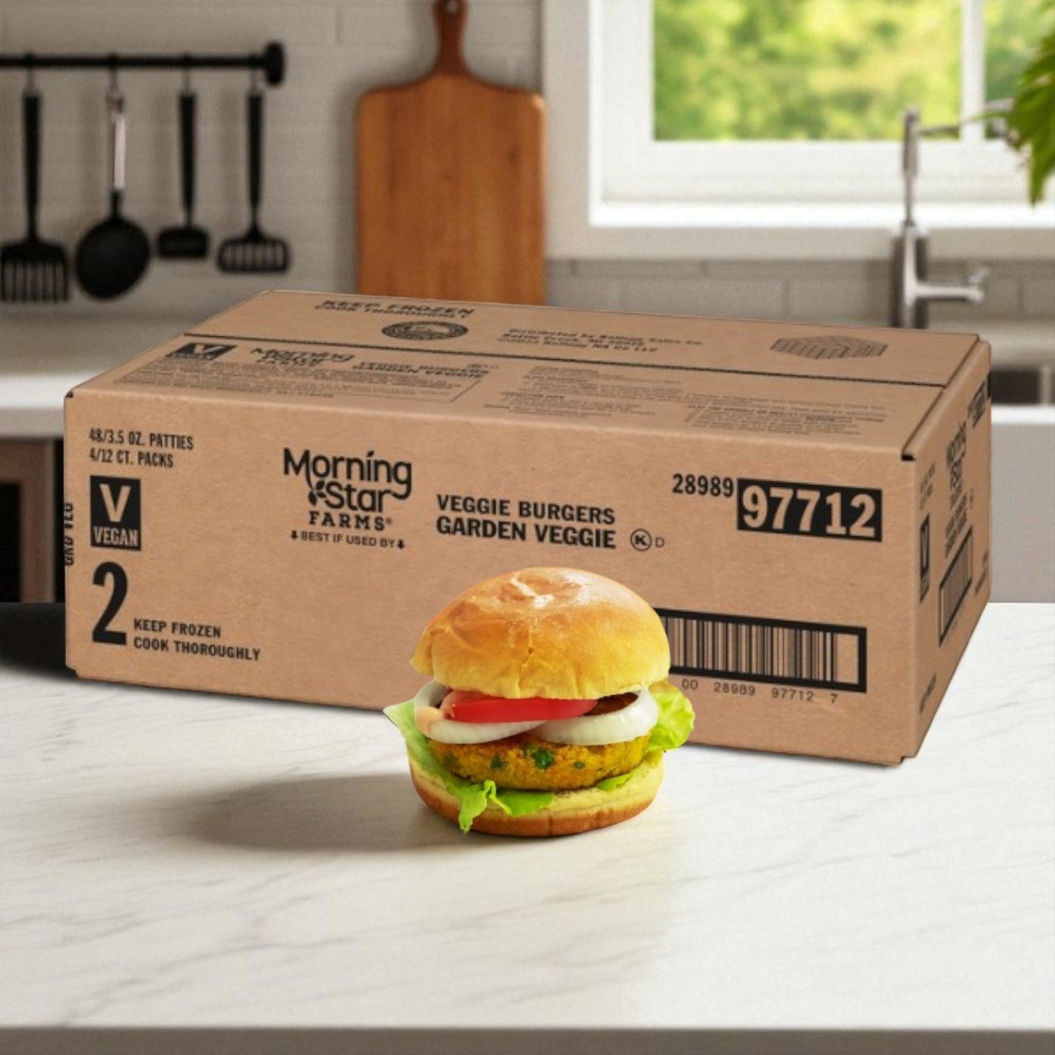 Garden Burger- Morningstar Farms Vegetarian Patty Garden Burger (48/3.5 OZ)