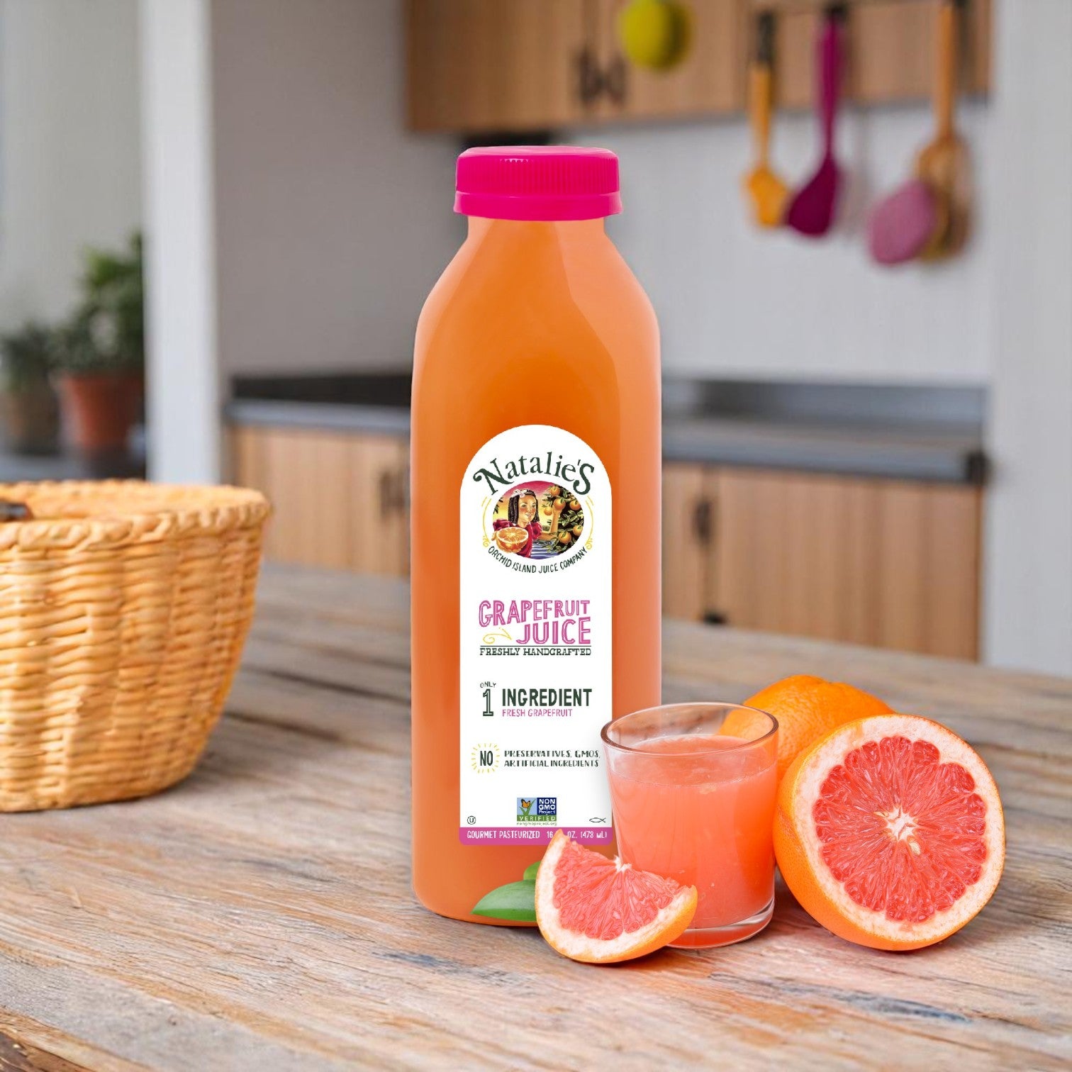 Natalie’s Orchid Island Juice – Grapefruit Fresh (Lightly Pasteurized) 6/12 OZ