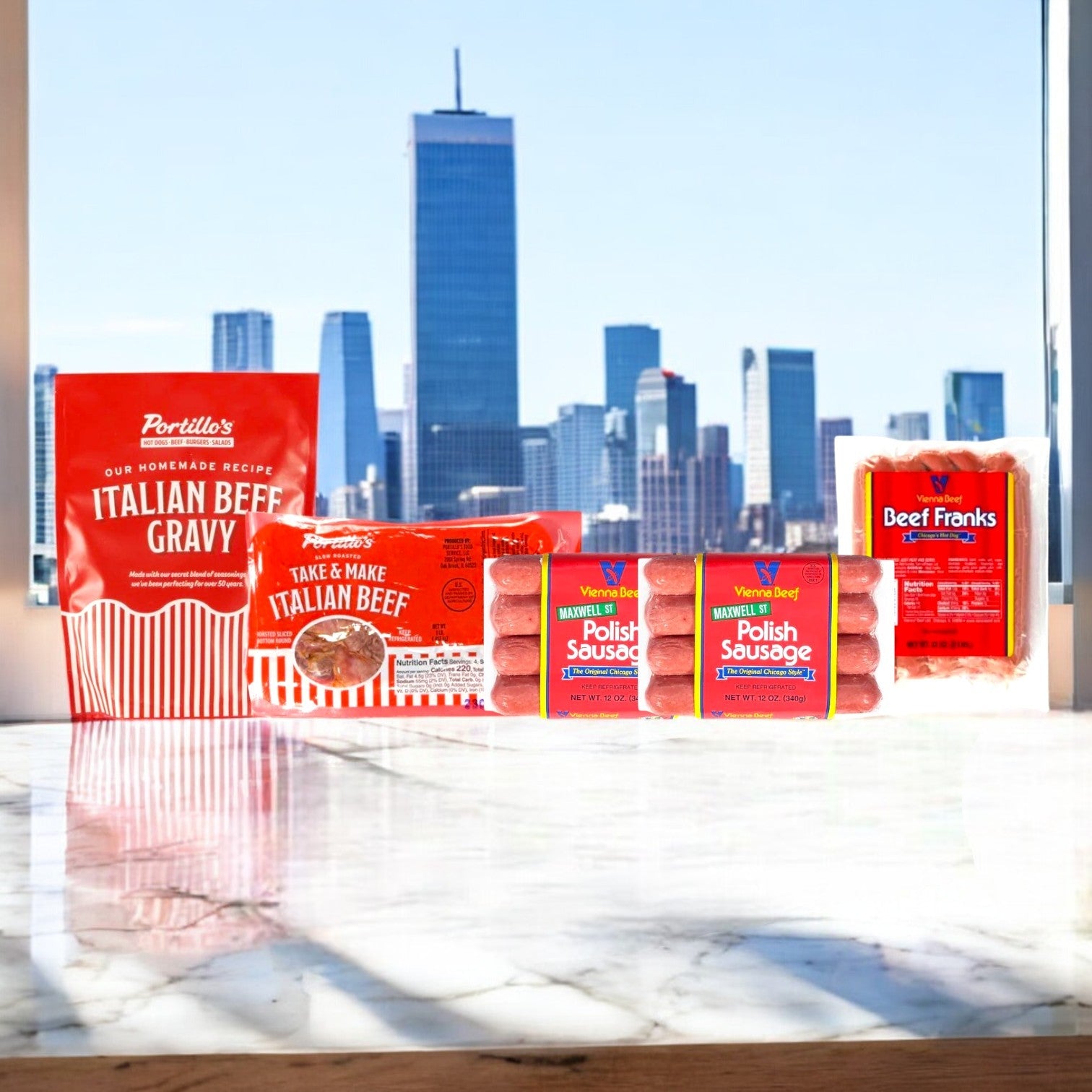 Ultimate Chicago Grill & Sandwich Kit – Vienna Beef, Maxwell St. Polish & Italian Beef Combo