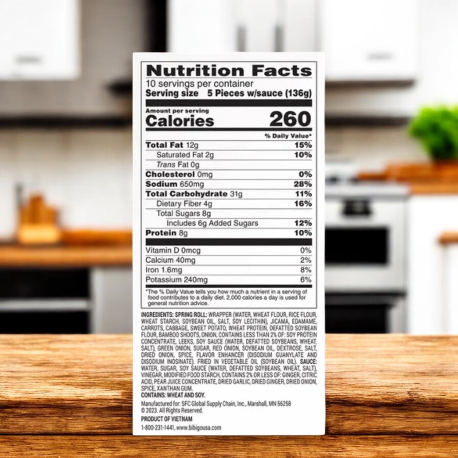 Bibigo Vegetable Spring Rolls, 1 Pack