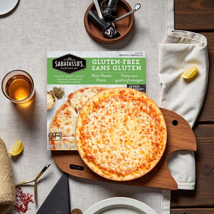 Sabatasso's Gluten-Free Four Cheese Pizza- 1 Pack- 3 Total Pizzas