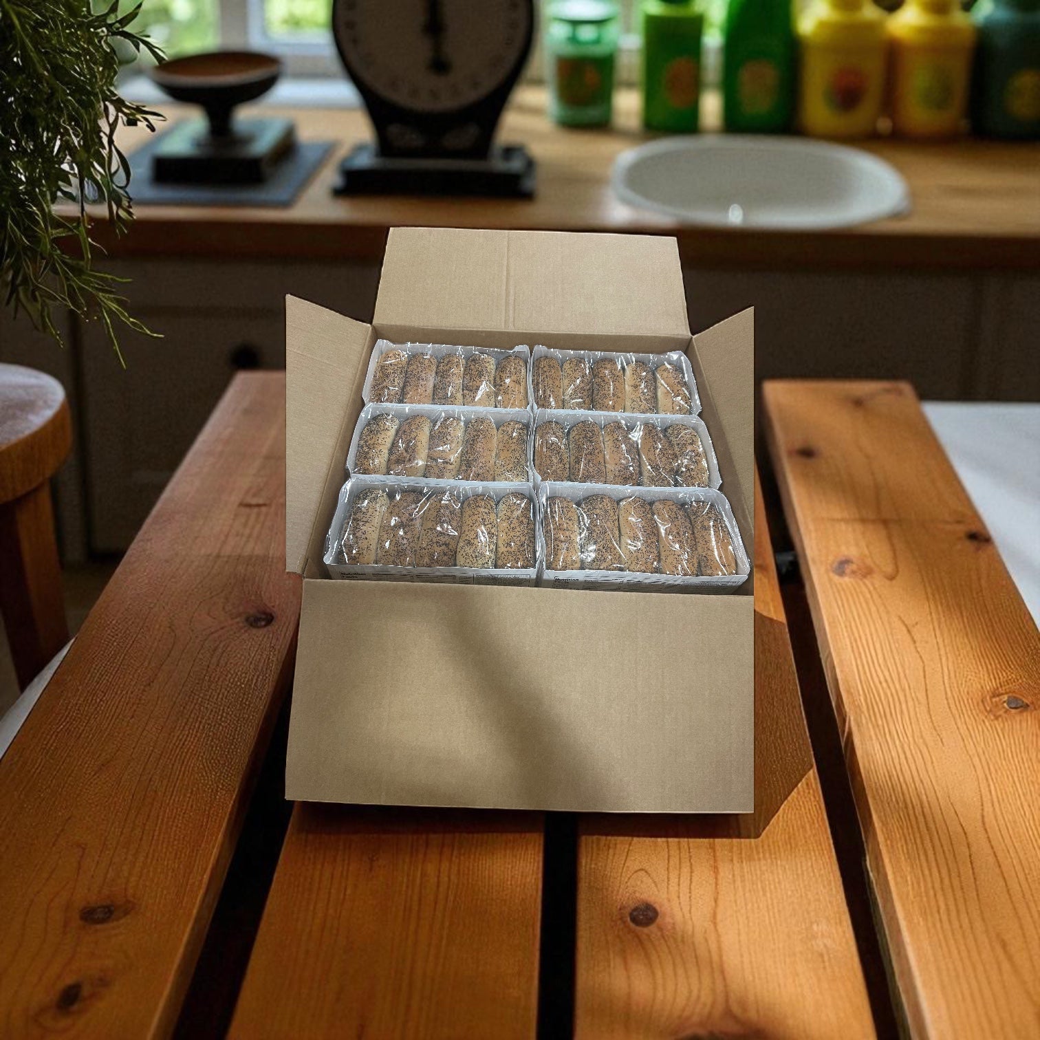 Vienna Beef Poppy Seed Hot Dog Buns 10 Count - 12 Pack