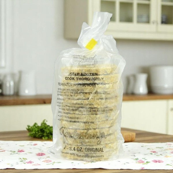 Frozen Gardenburger - Original Flavor Veggie Burgers- 12/3.4 oz- Case of 4(48 Total Burgers)