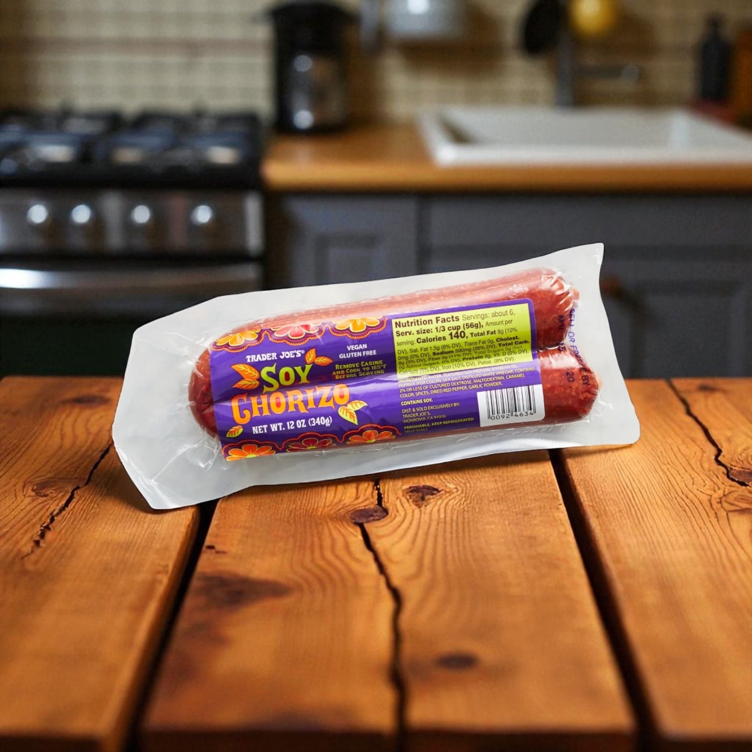 Trader Joe's Plant Based Soy Chorizo 12 OZ Case