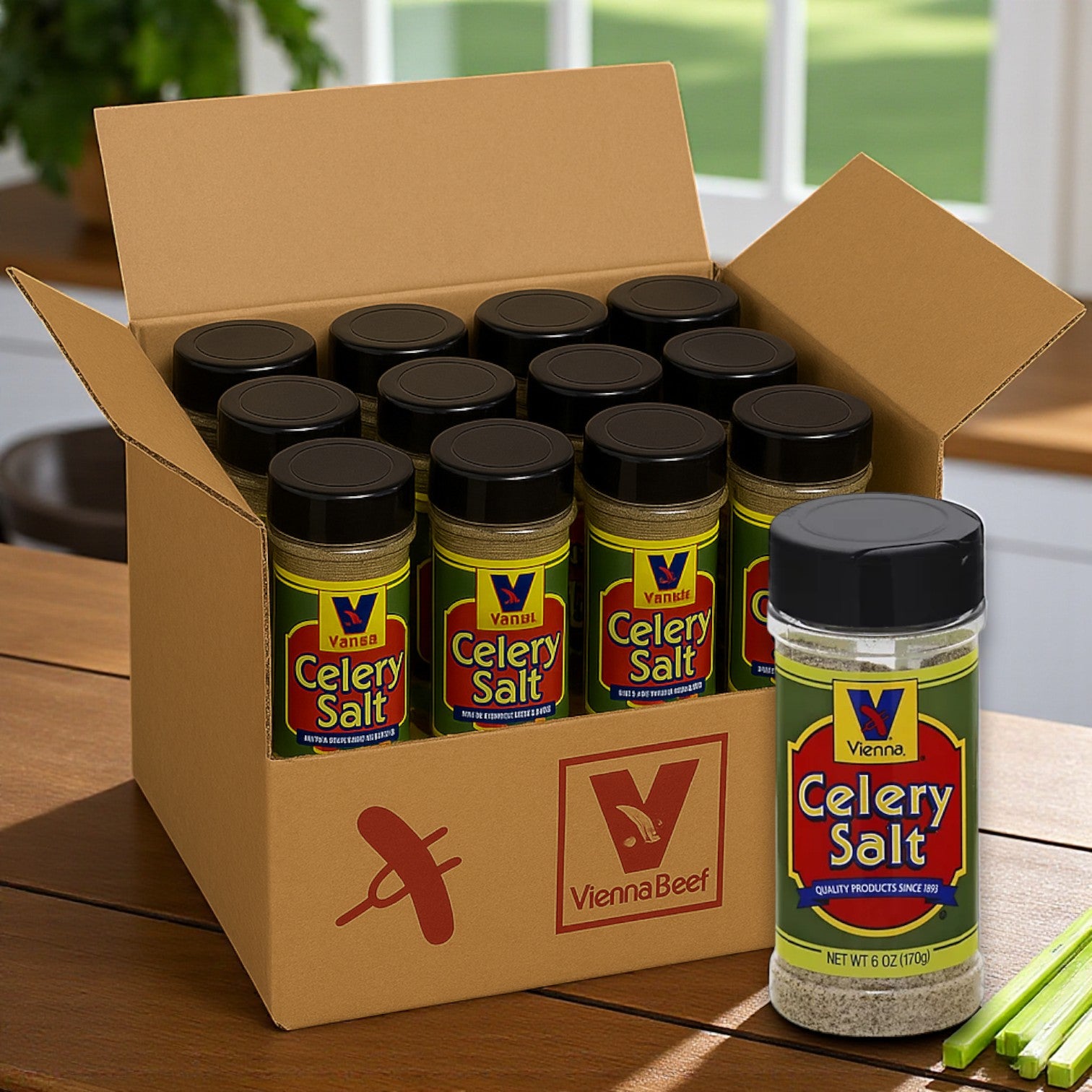 Vienna Celery Salt 12x6 Oz (12 Containers)