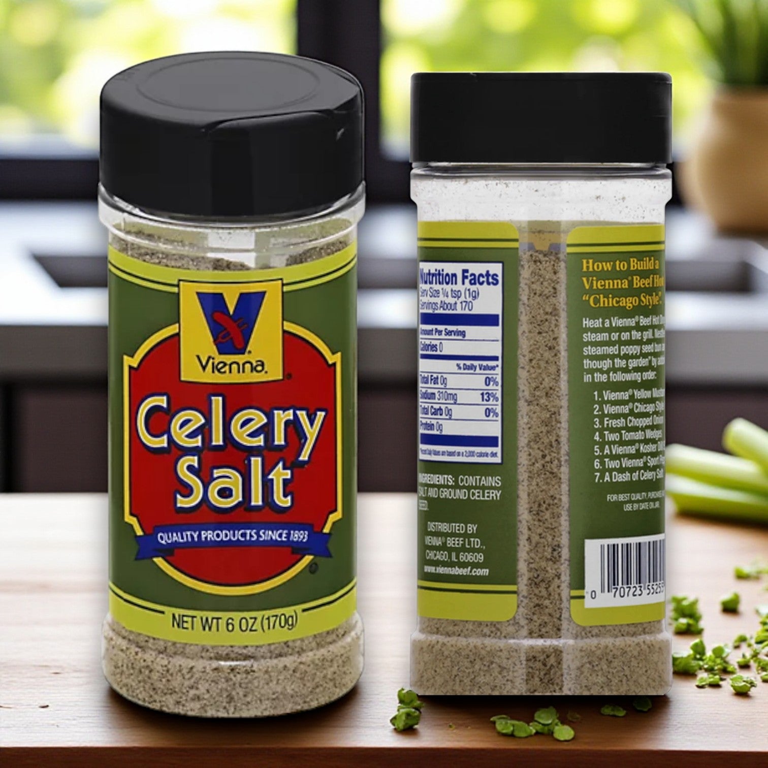Vienna Celery Salt 12x6 Oz (12 Containers)