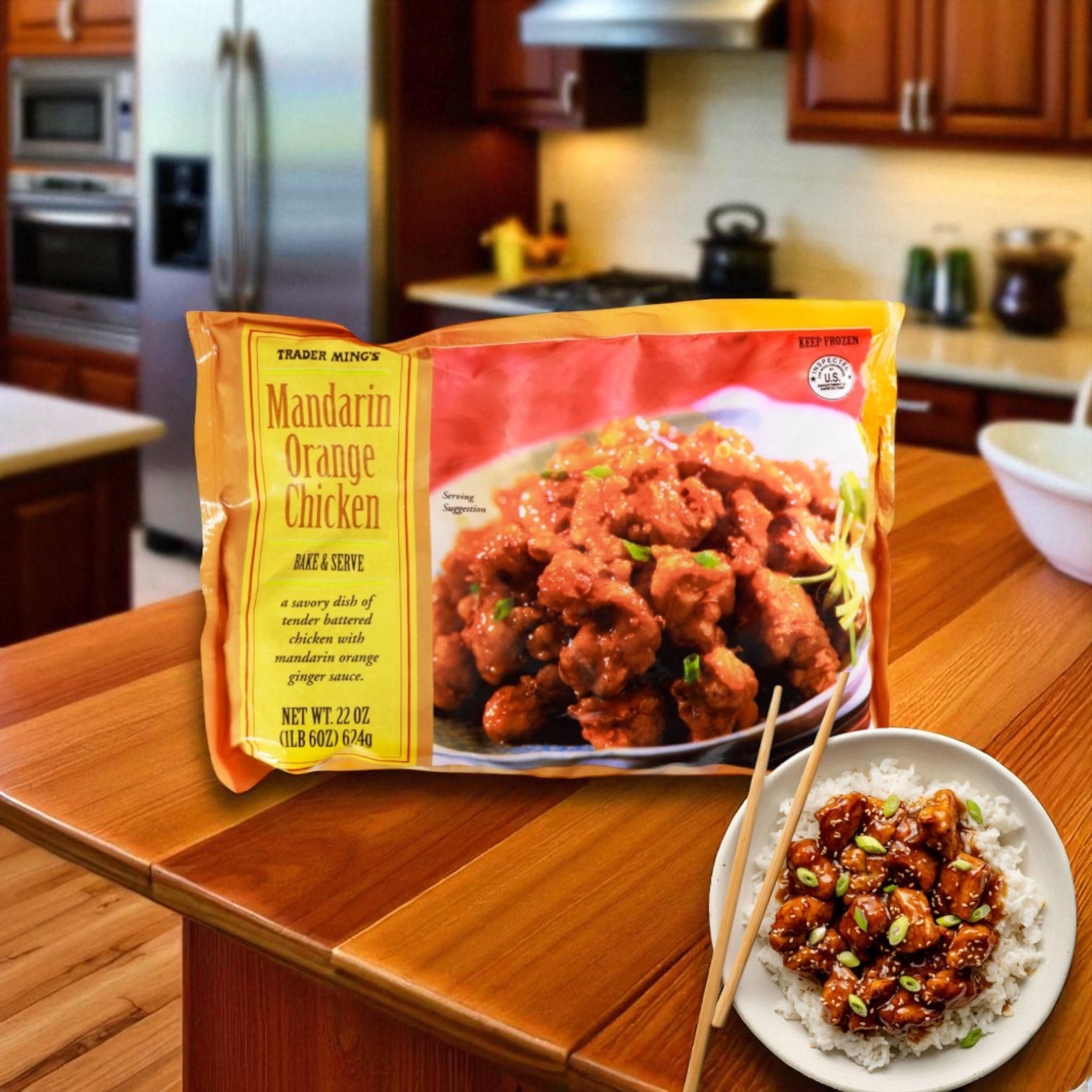 Trader Joe's Mandarin Orange Chicken 22 OZ - 3 Count