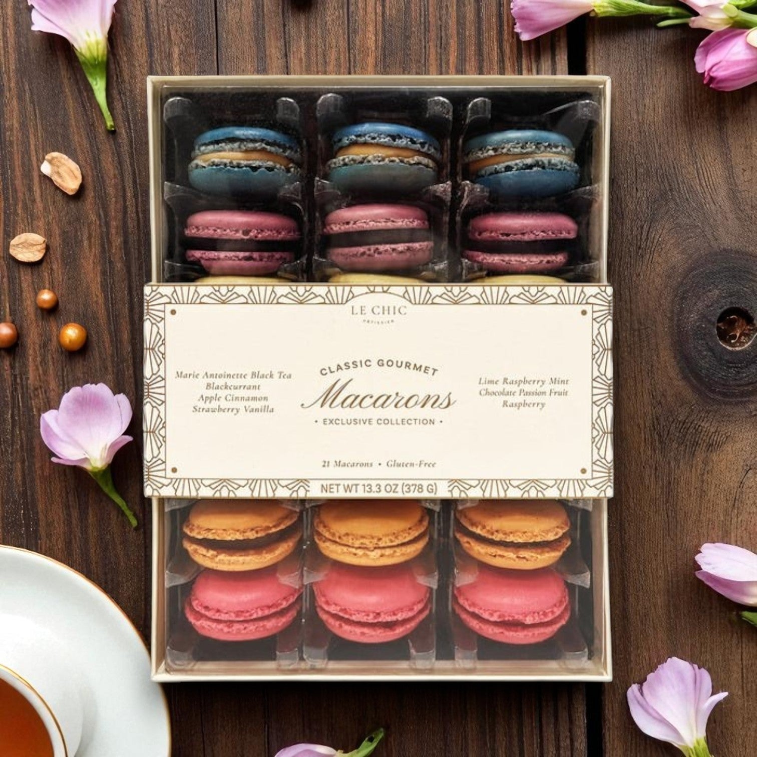 Le Chic Patissier Macarons – 21 Count Pack (3 Total Packs)