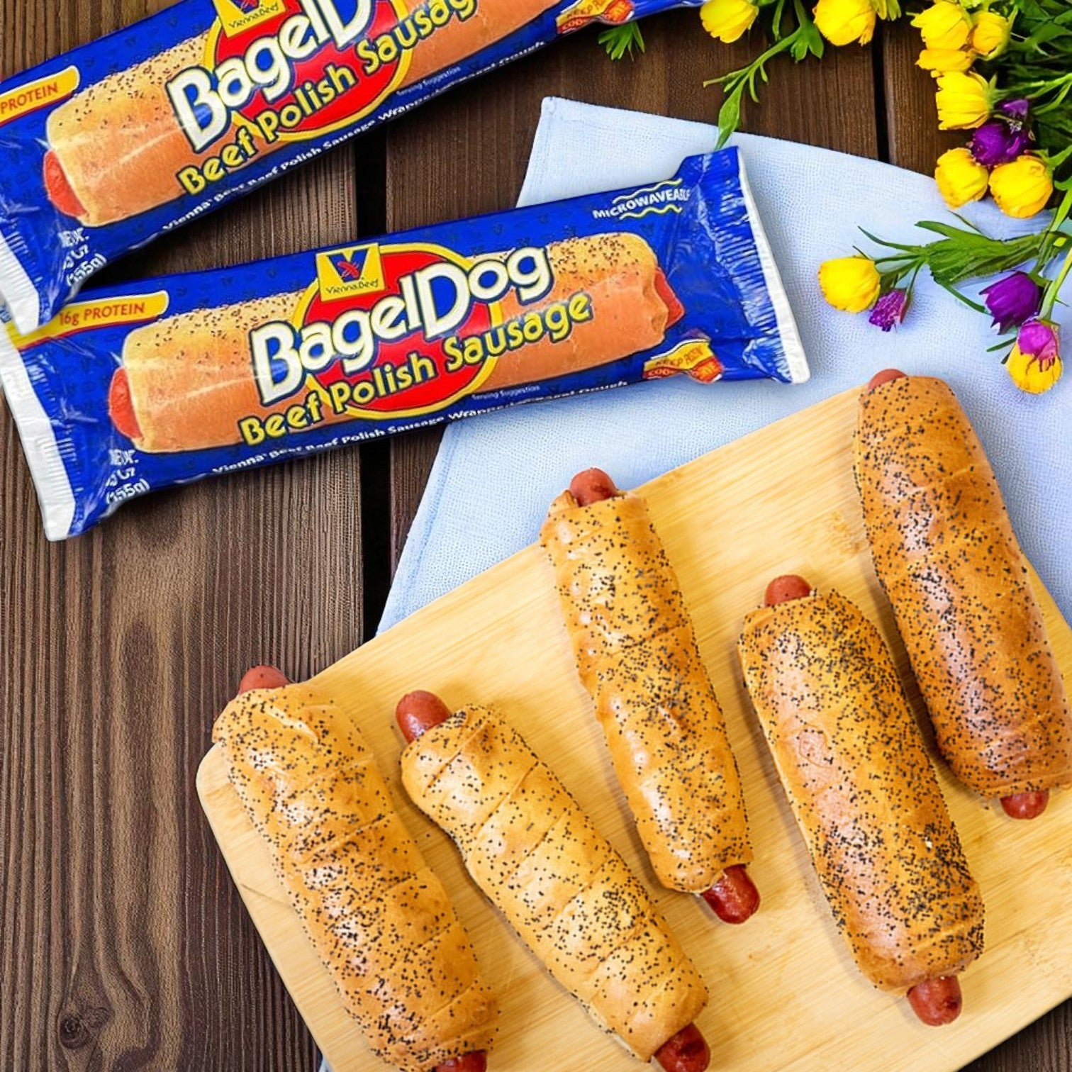 Vienna Beef Polish Sausage Bagel Dog