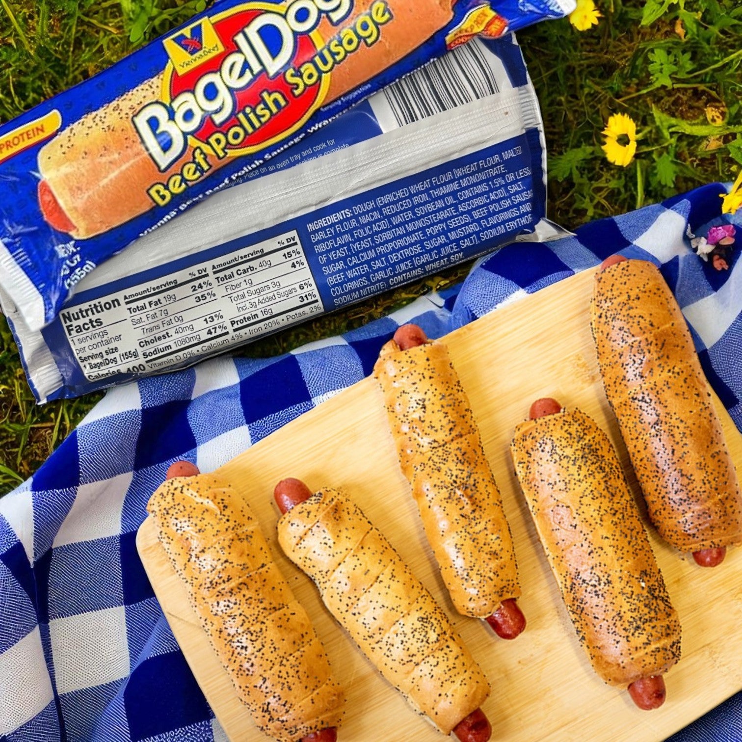 Vienna Beef Polish Sausage Bagel Dog