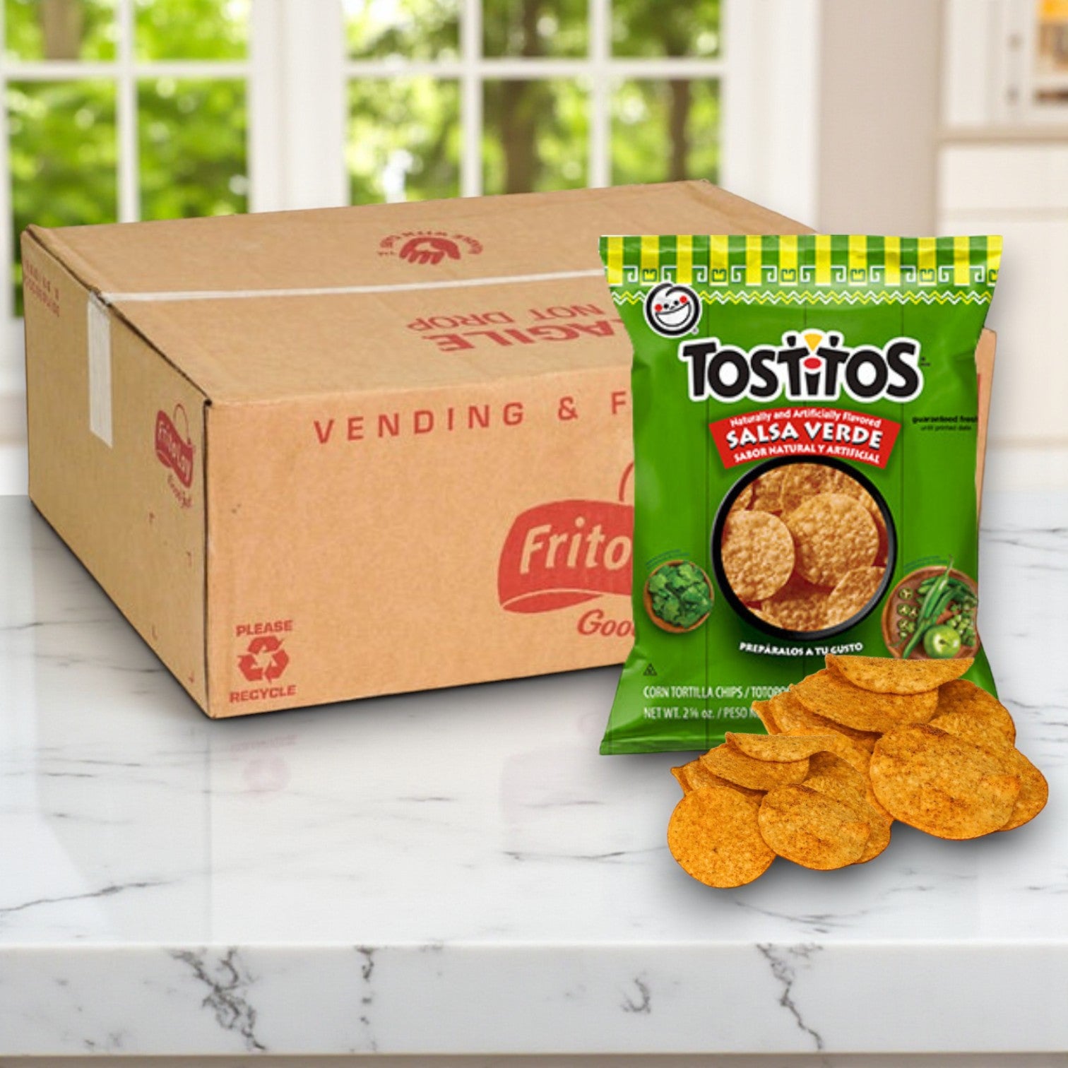 Tostitos Salsa Verde Tortilla Rounds – 28 Pack (2.63 oz Each)