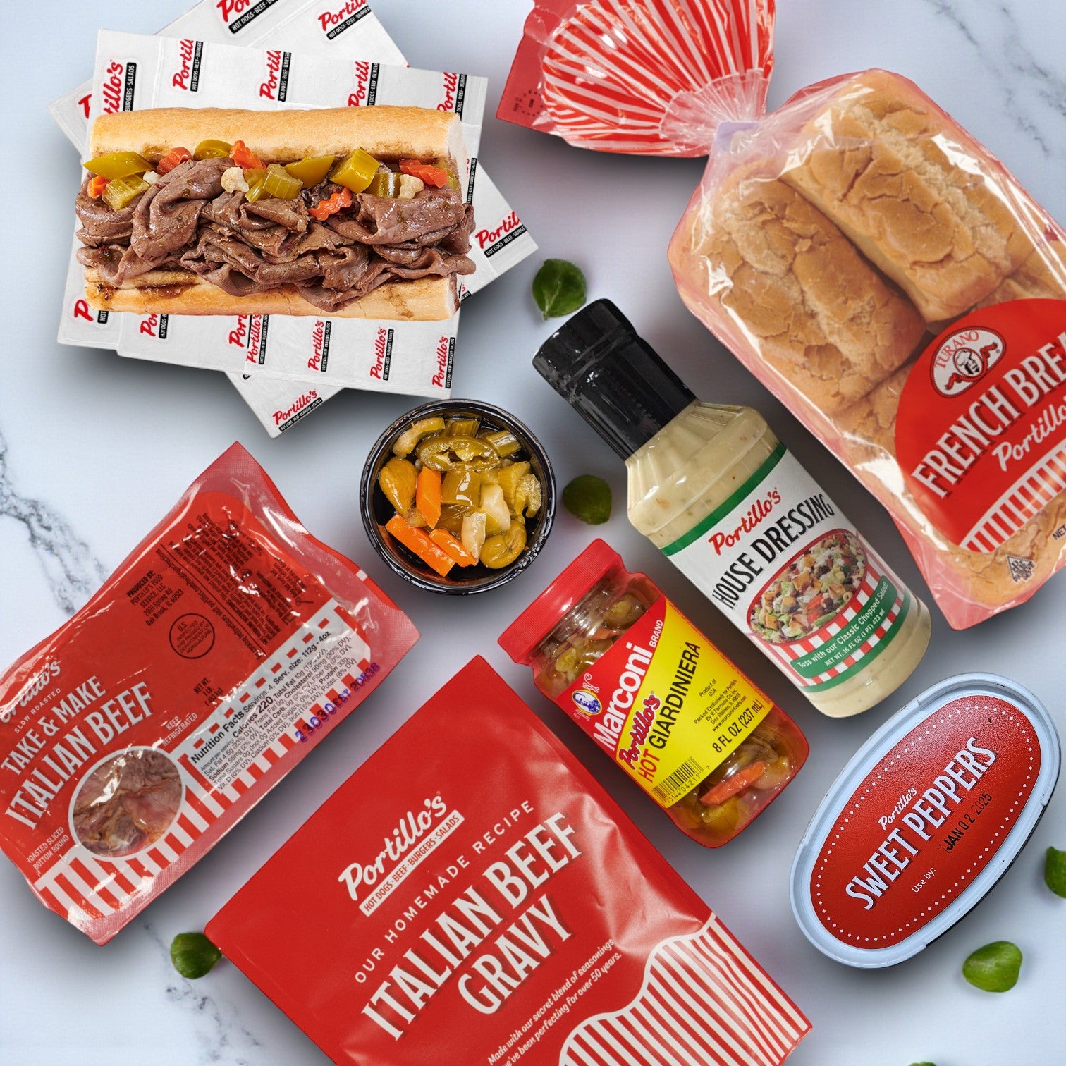 Portillo’s Italian Beef Bundle with Portillo's Awesome House Dressing!!