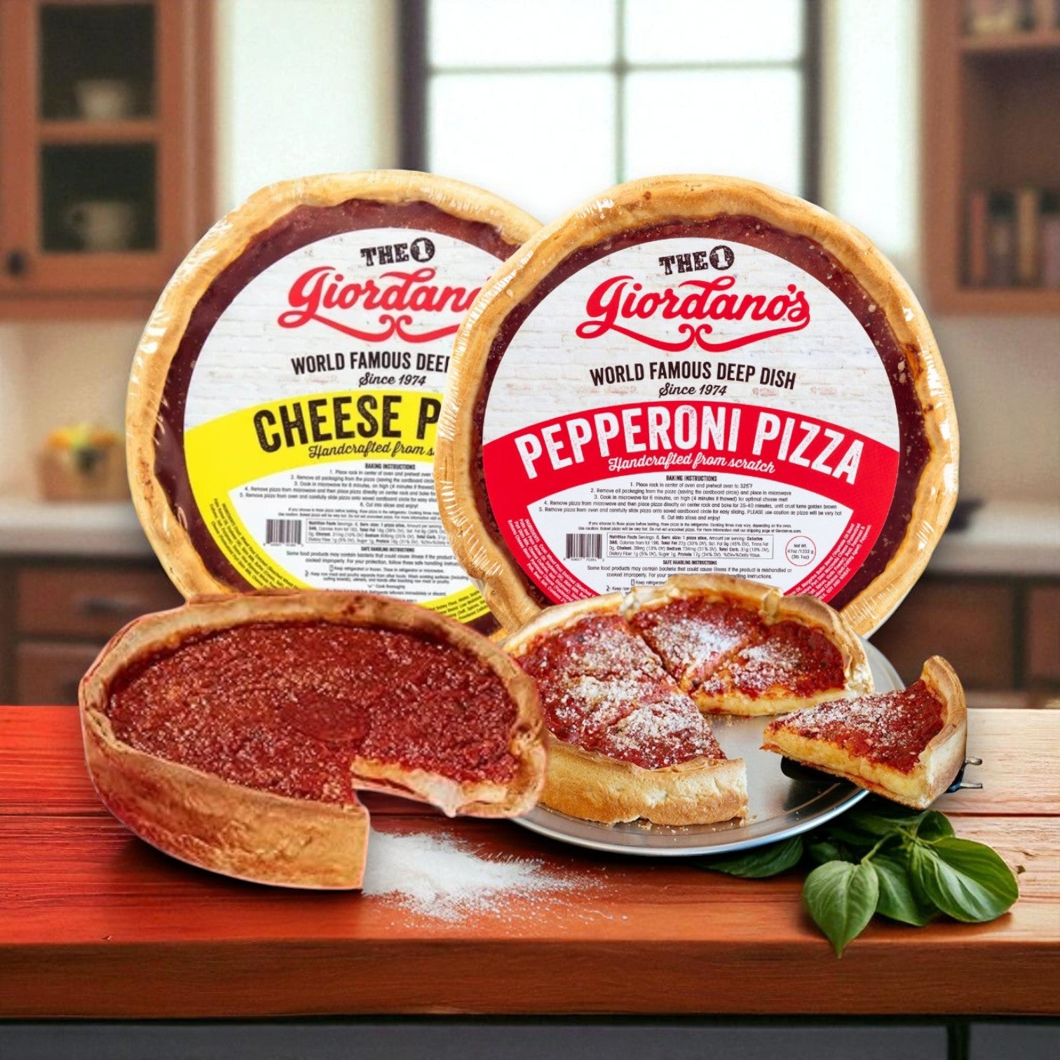 Giordano’s Classic Deep Dish Duo: Cheese & Pepperoni