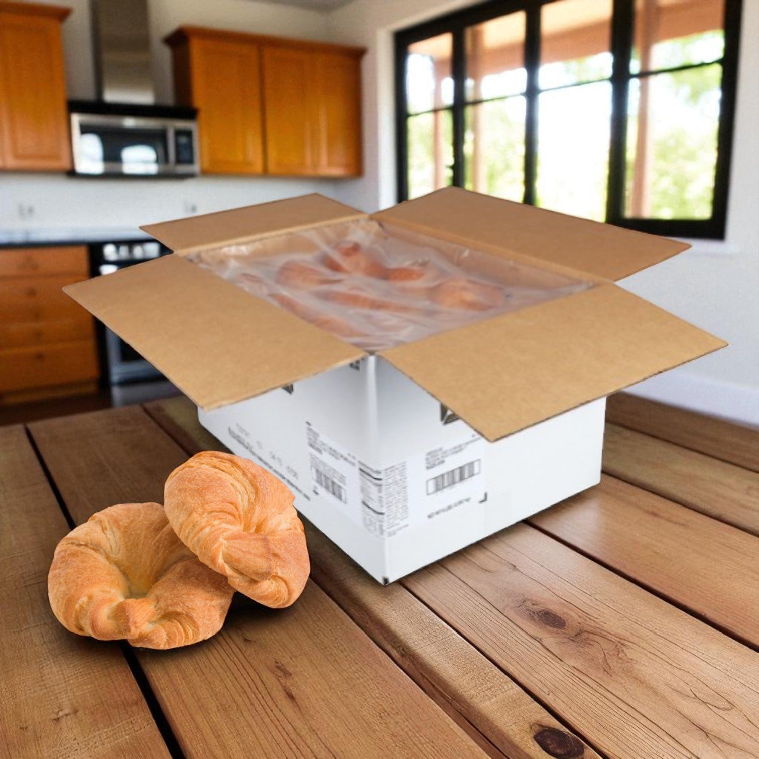 Butter Curved Croissants- 48 Count(3oz)-1 Case