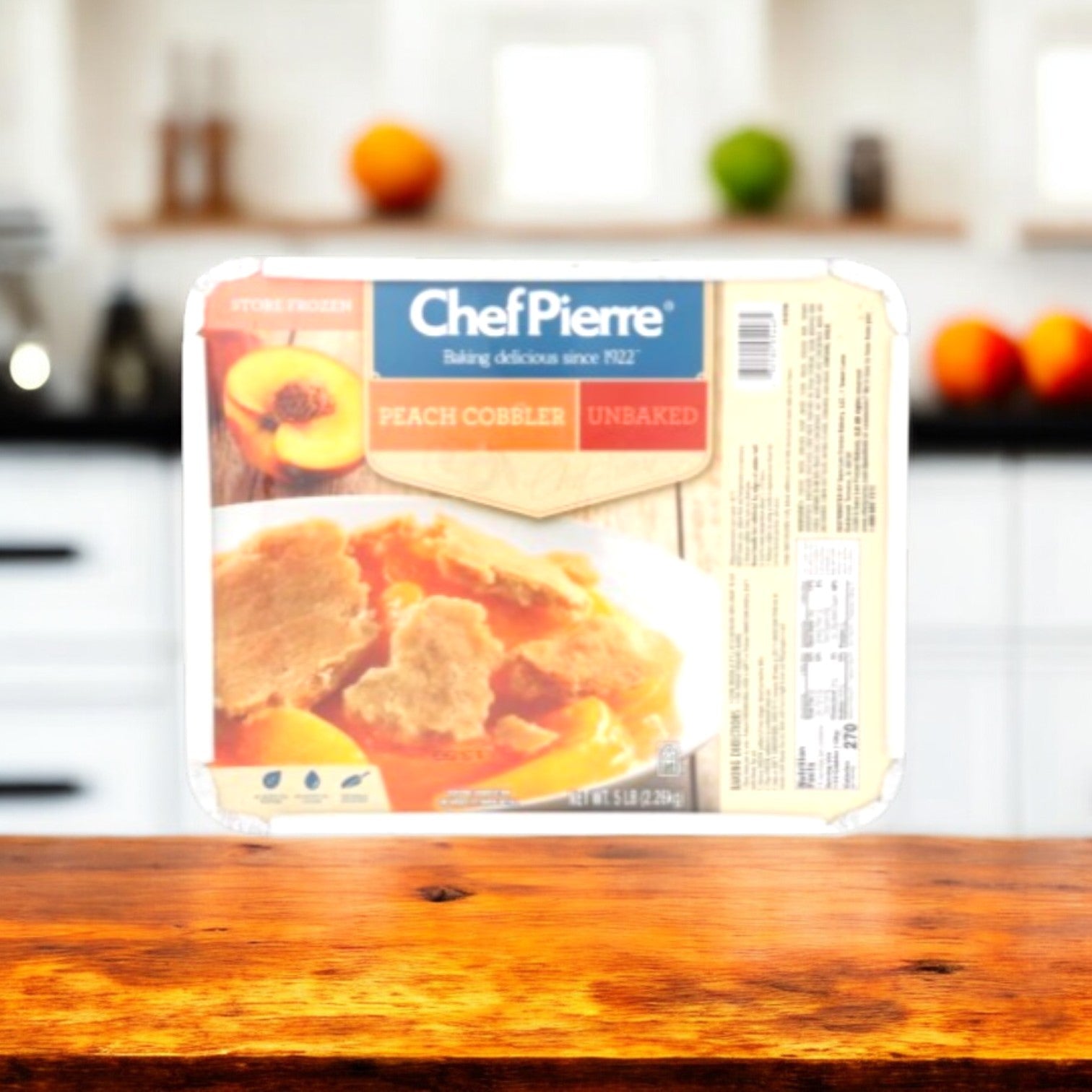 Chef Pierre Peach Pie-5 Ib Tray
