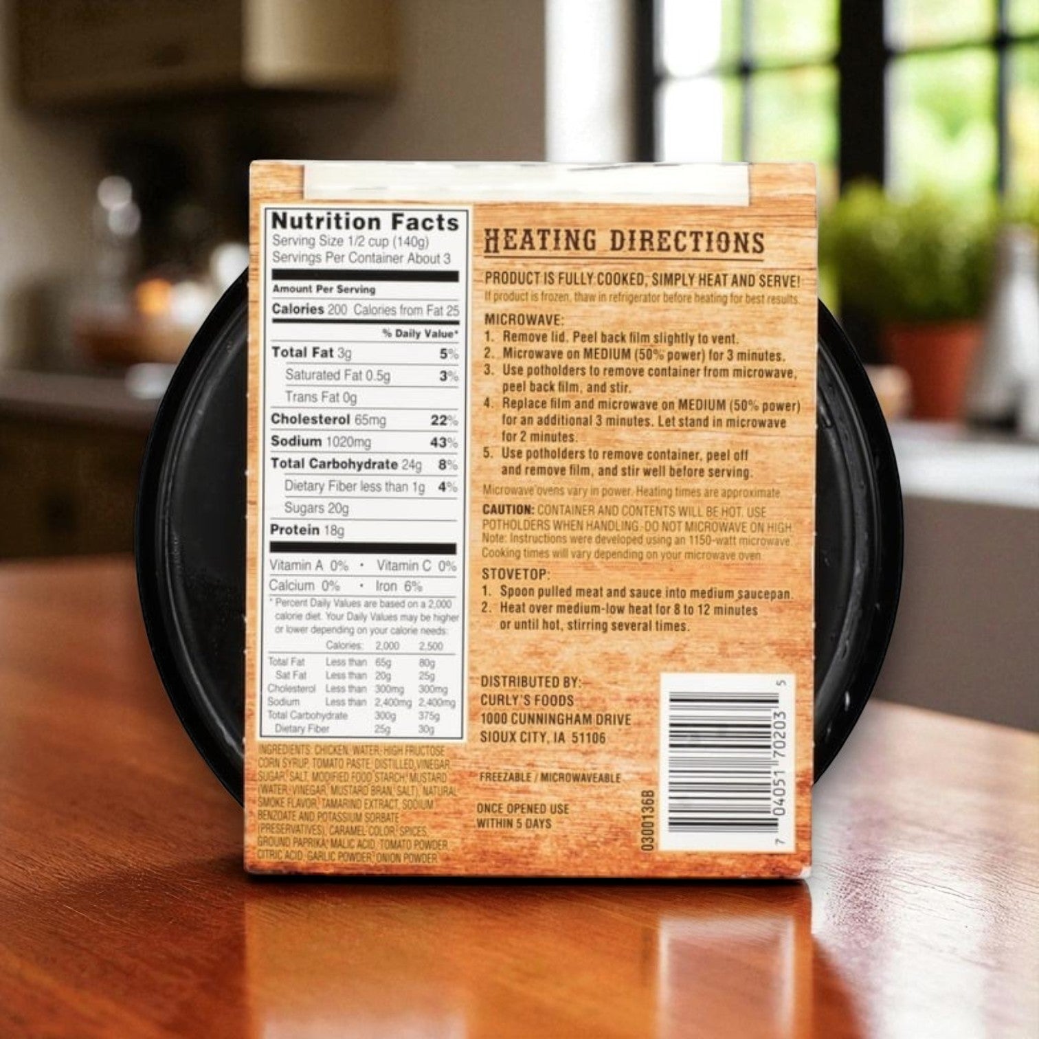 Curly’s BBQ Favorites Pack – Pulled Chicken 16 oz & Ribs 12 oz