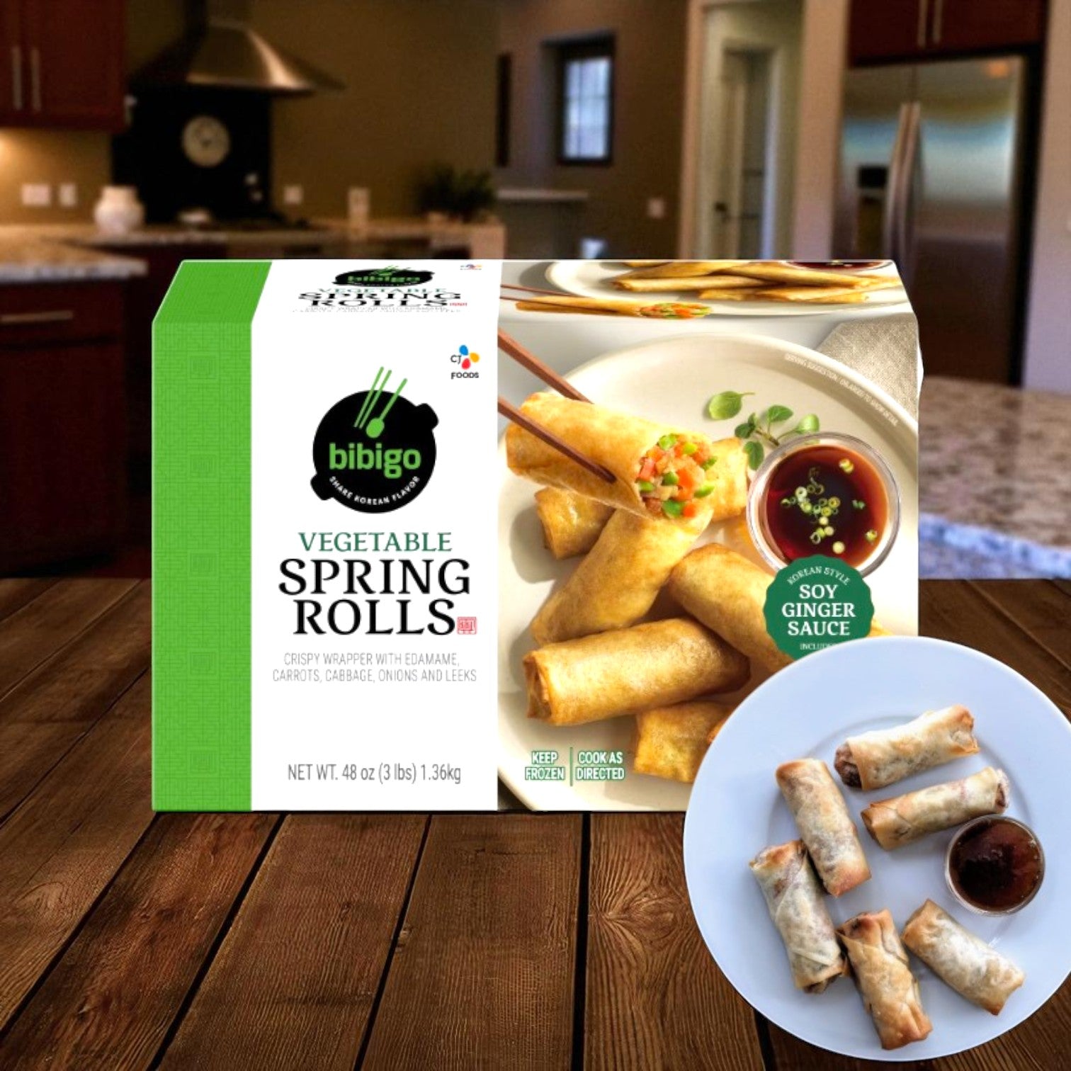 Bibigo Vegetable Spring Rolls, 1 Pack