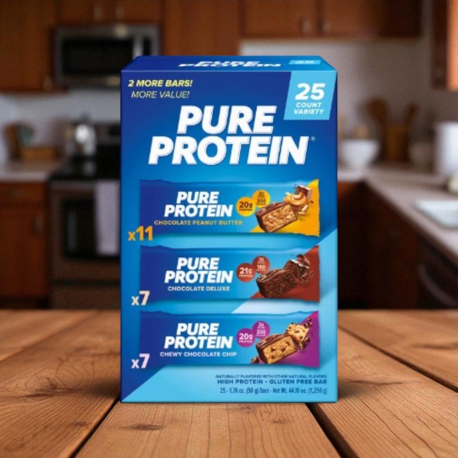 Pure Protein Bars, Variety Pack, 25-count- 1 Case
