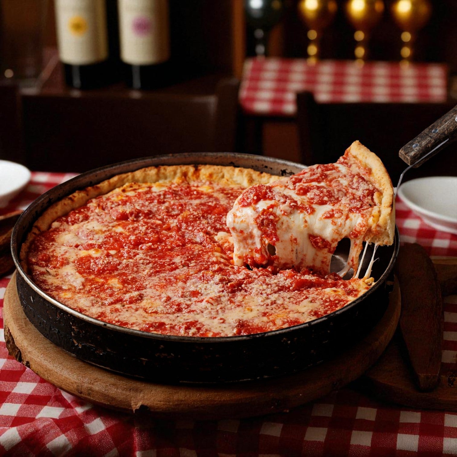 Marshall Field's Holiday Clock Tin Milk Mint Chocolates (14 oz) & Lou Malnati's Deep Dish Cheese Pizza (23 oz) – Chicago Classic Pairing