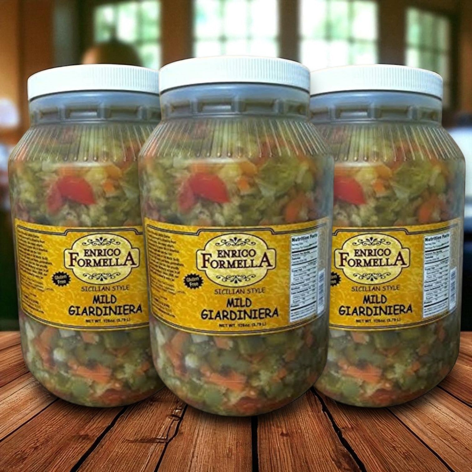 Italian Style Mild Giardiniera – 1 Gal, 3 Pack
