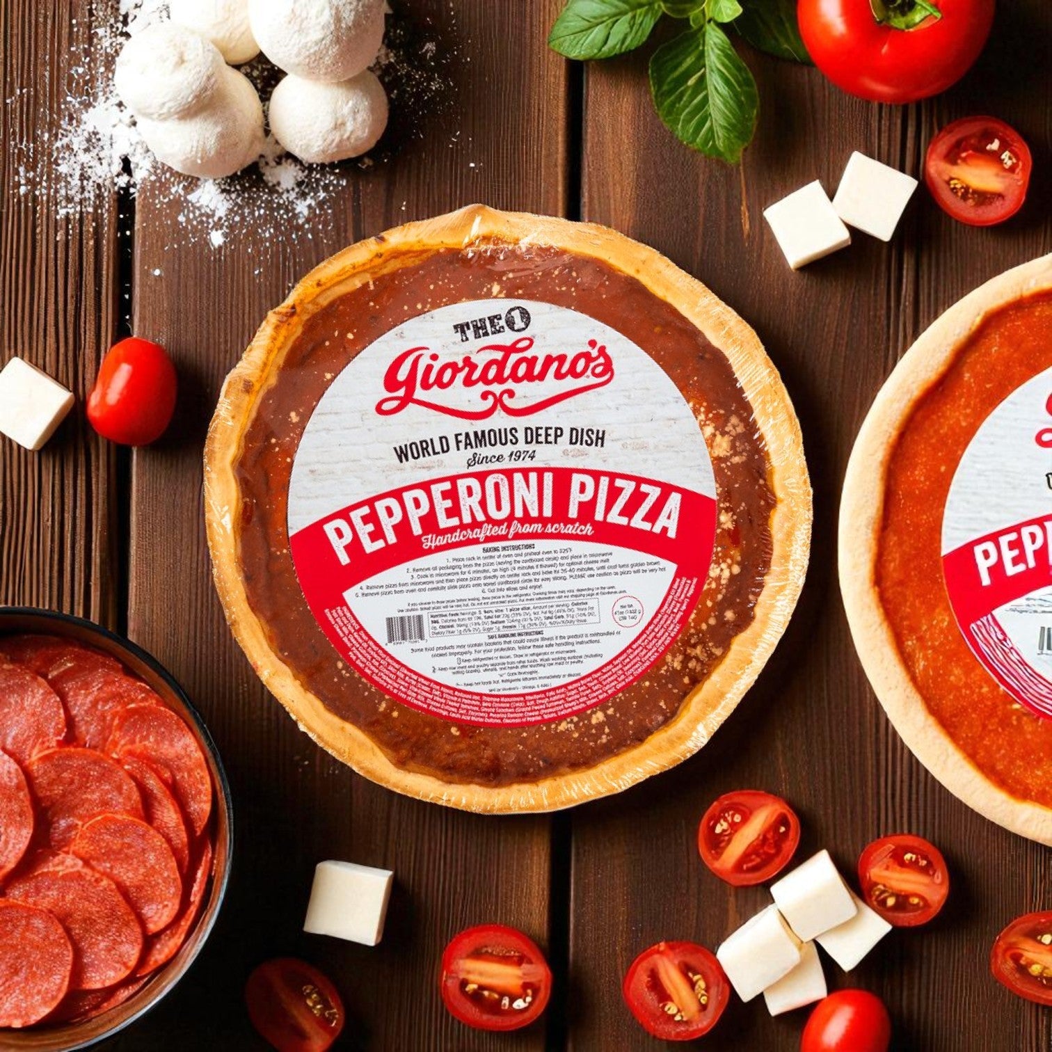 Giordano’s Classic Deep Dish Duo: Cheese & Pepperoni