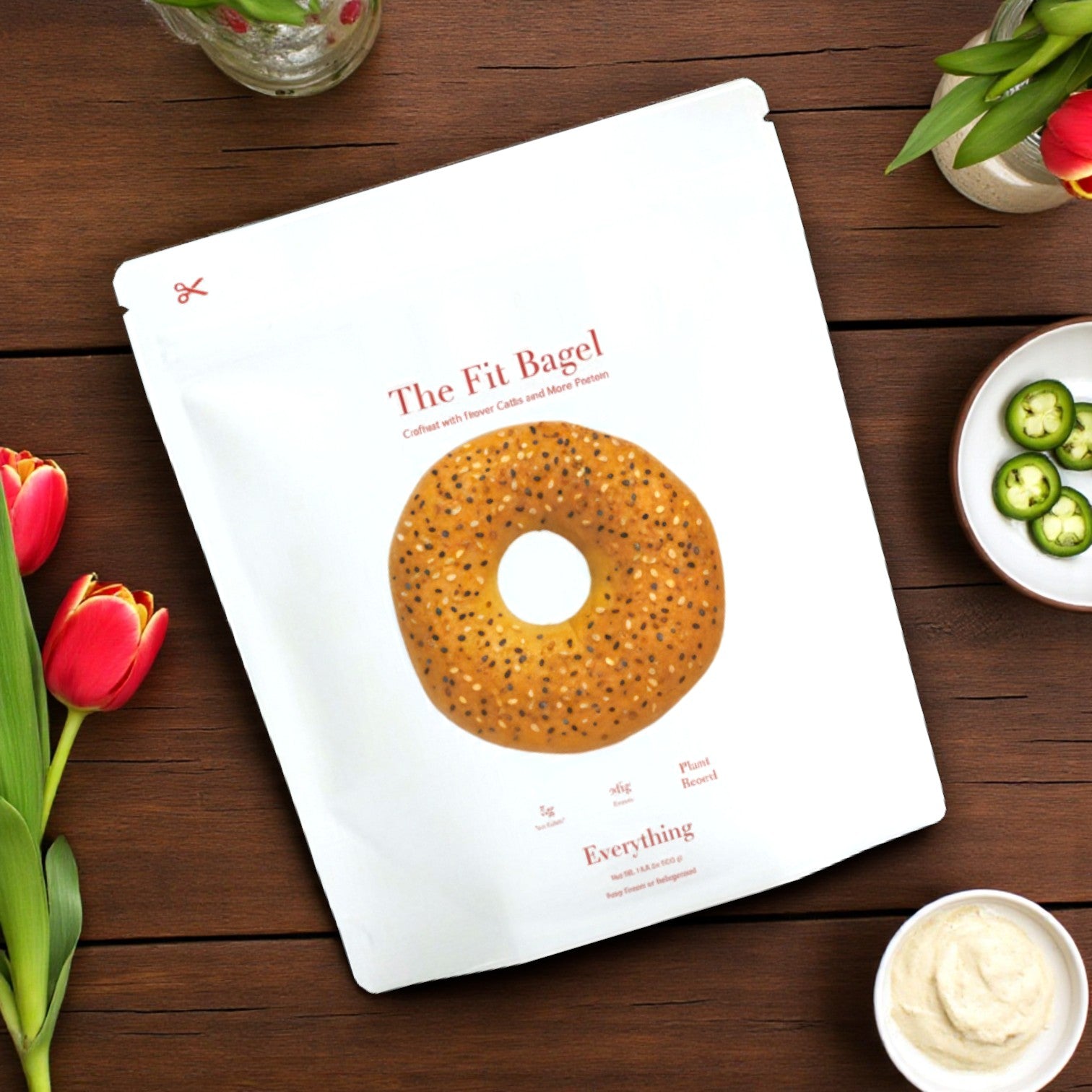 The Fit Everything Bagel, 14.8 oz, 8 Bags- 32 Total Bagels!