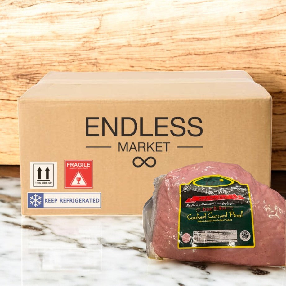 Tay-Yib - Halal Corned Beef- 7 Pounds Average-  1 Case