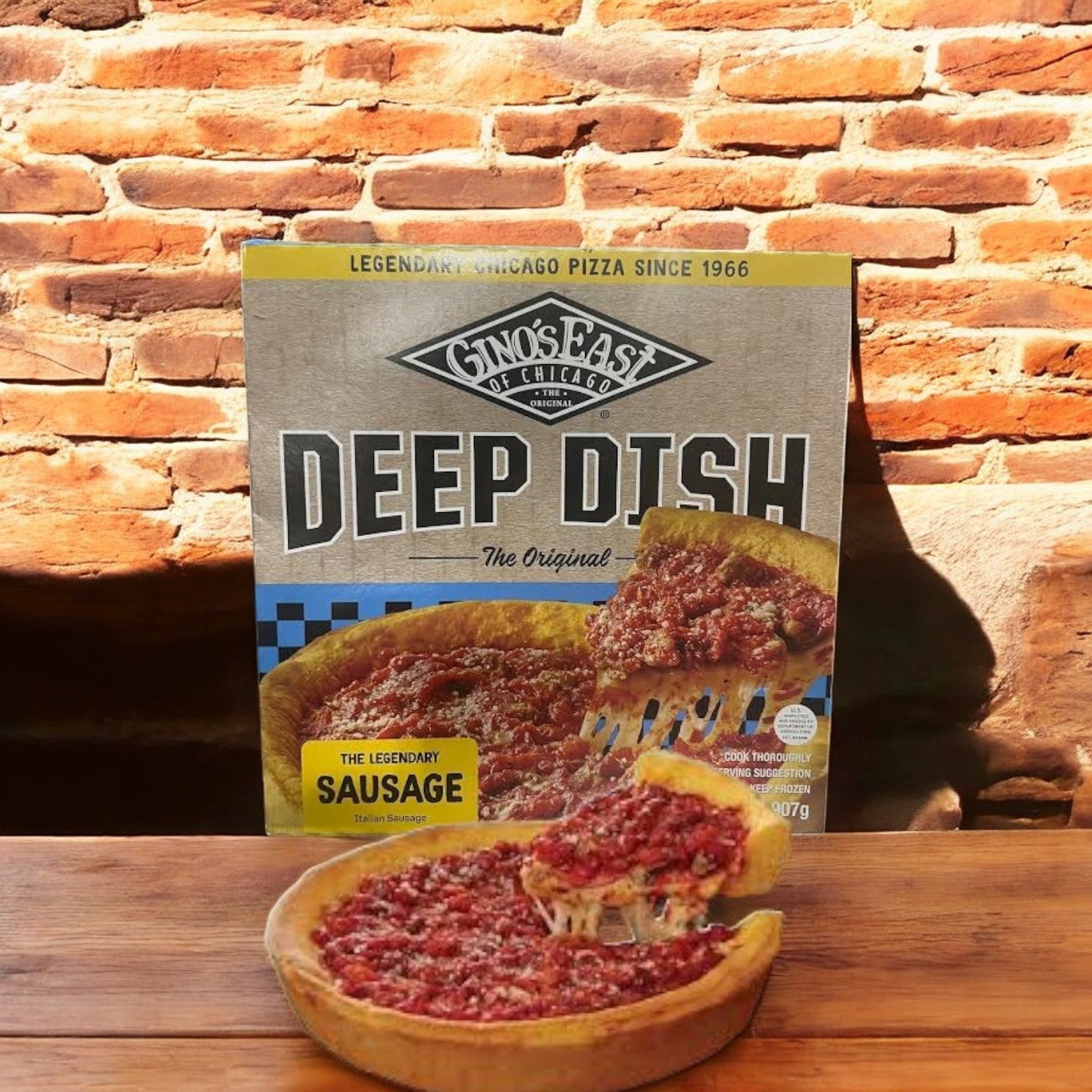 Gino's East Pizza Chicago Deep Dish Sausage Frozen - 32 Oz-1 Count