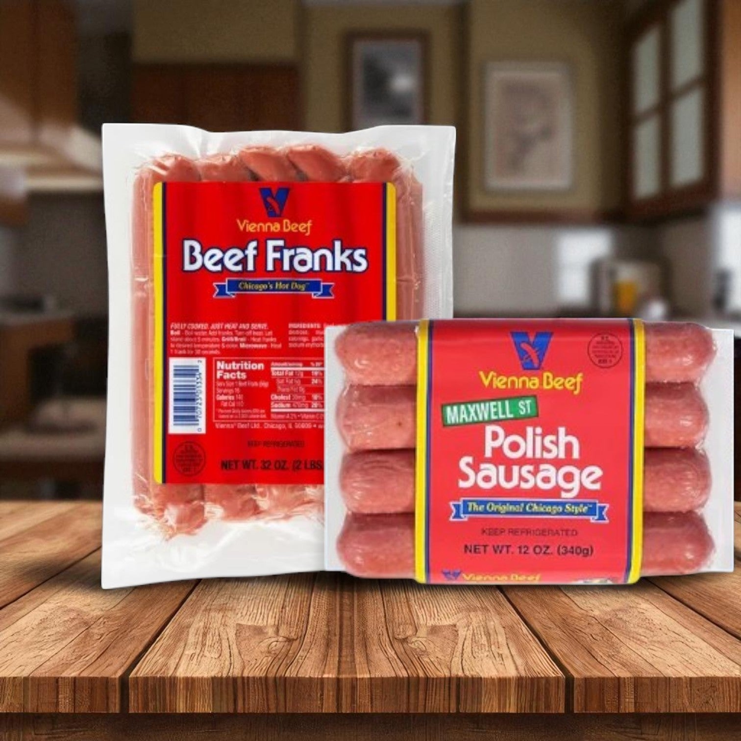 Vienna Beef & Maxwell St. Polish Sausage Combo Kit –16 Hot Dogs &  8 Polish Sausages & The Buns!