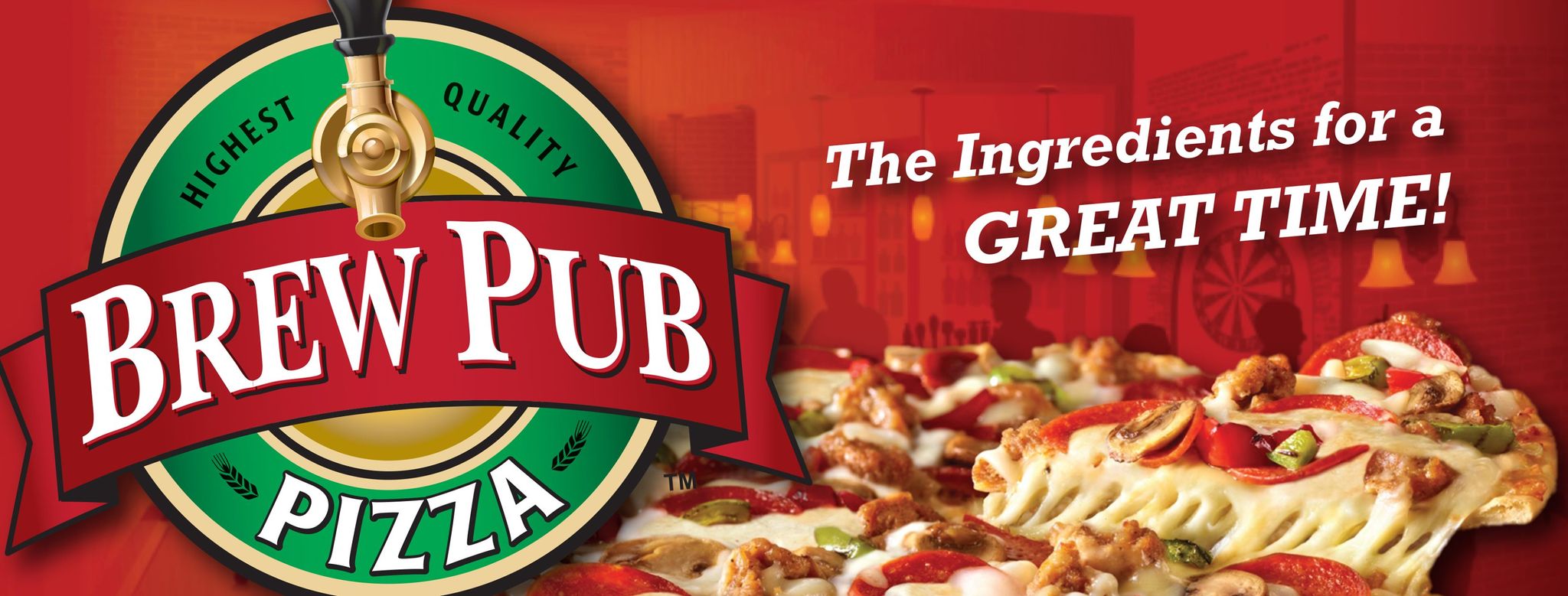 Brew Pub Lotzza Motzza™ Pizza Duo – Sausage & Pepperoni and Supreme
