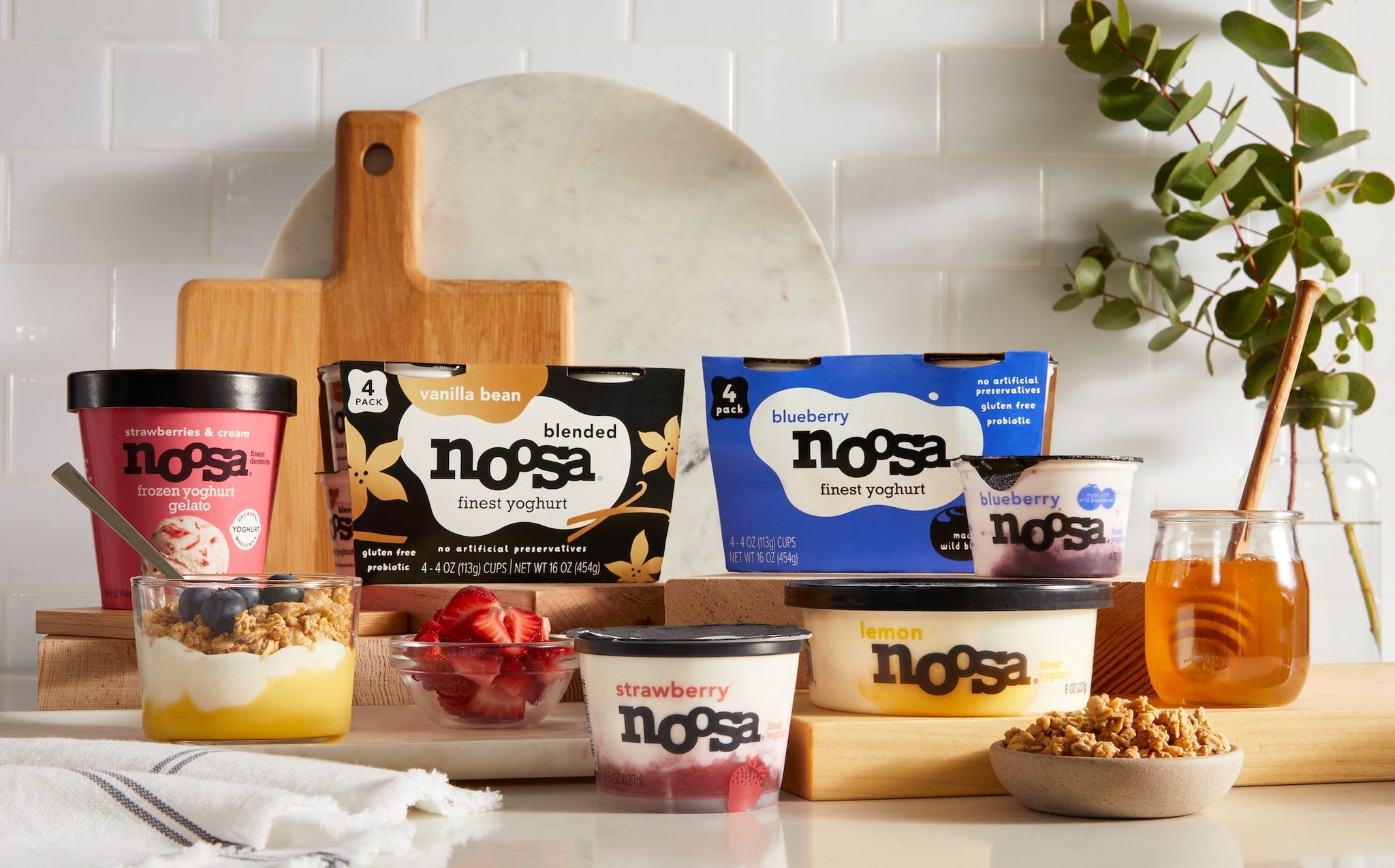 Noosa Yoghurt Variety Pack, 12 oz, 4-count- 1 Pack