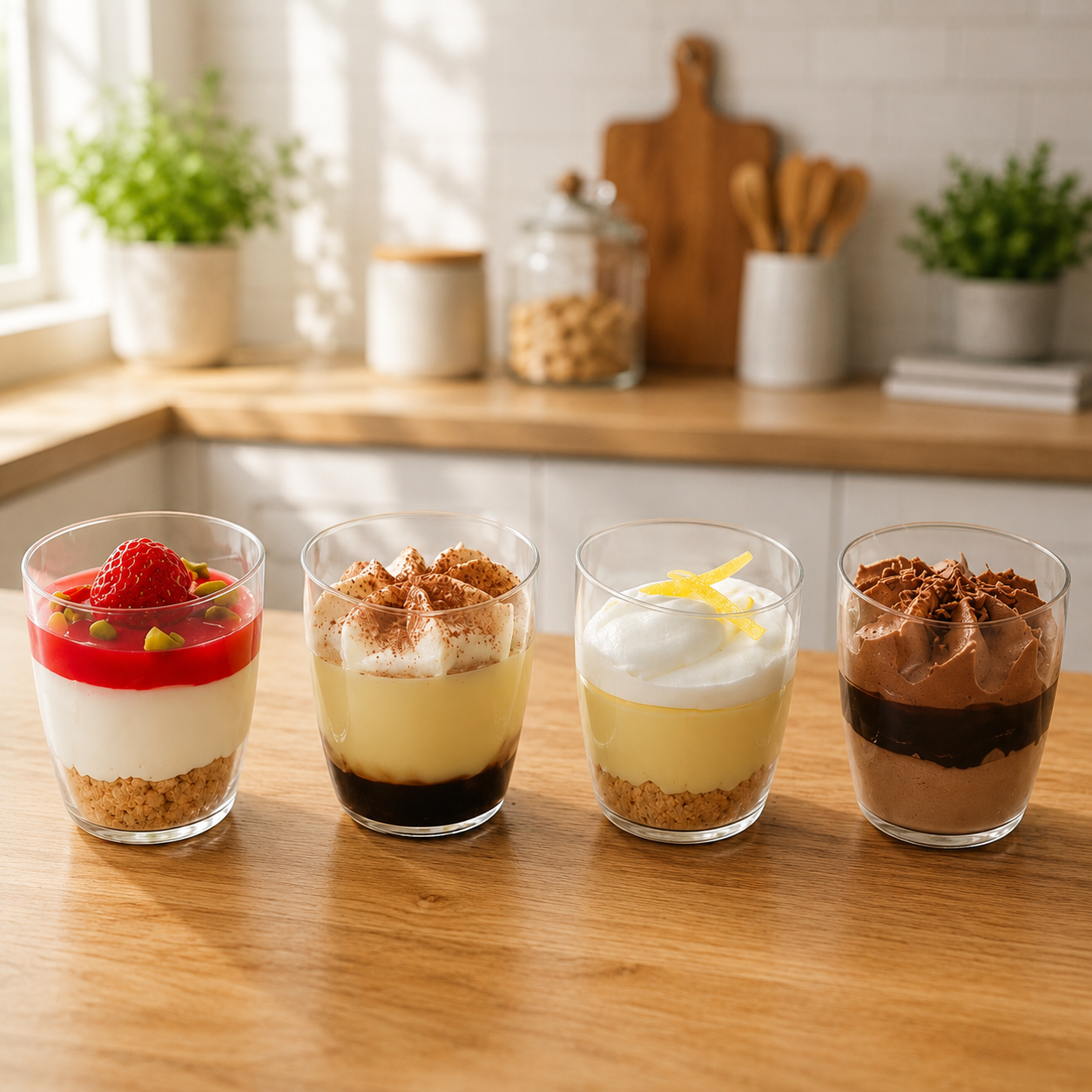 Assorted Mini Dessert Cups – 36 Cups per Case