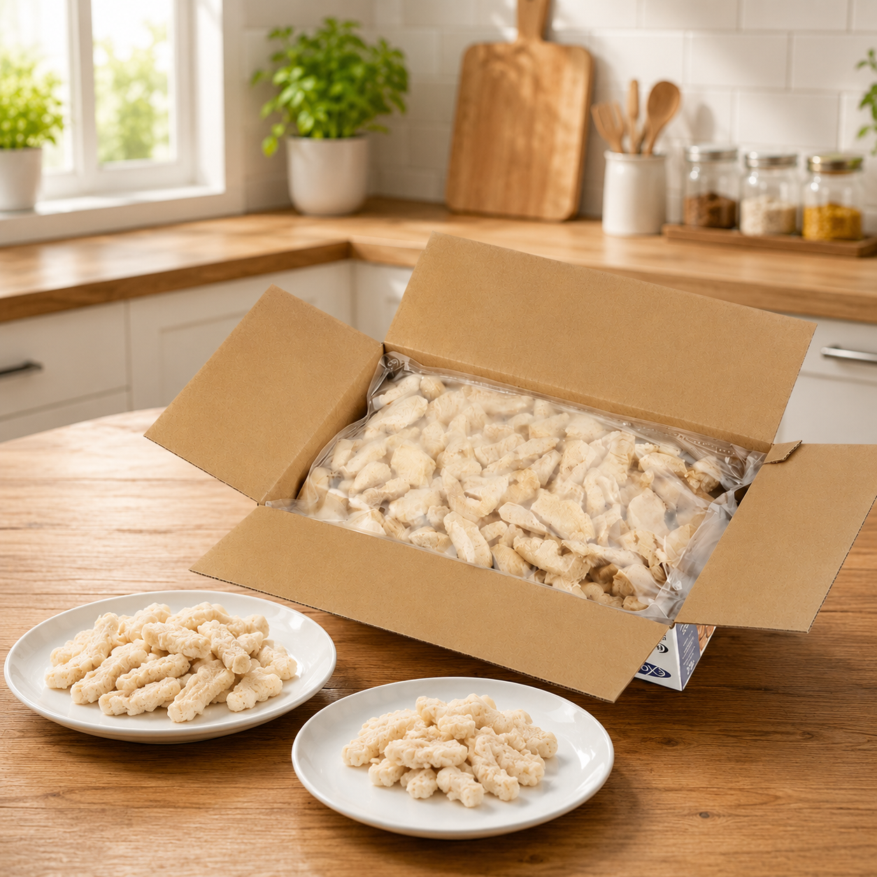 Expresco Halal Chicken Breast Chunks – 80 oz (5 lb) per Case