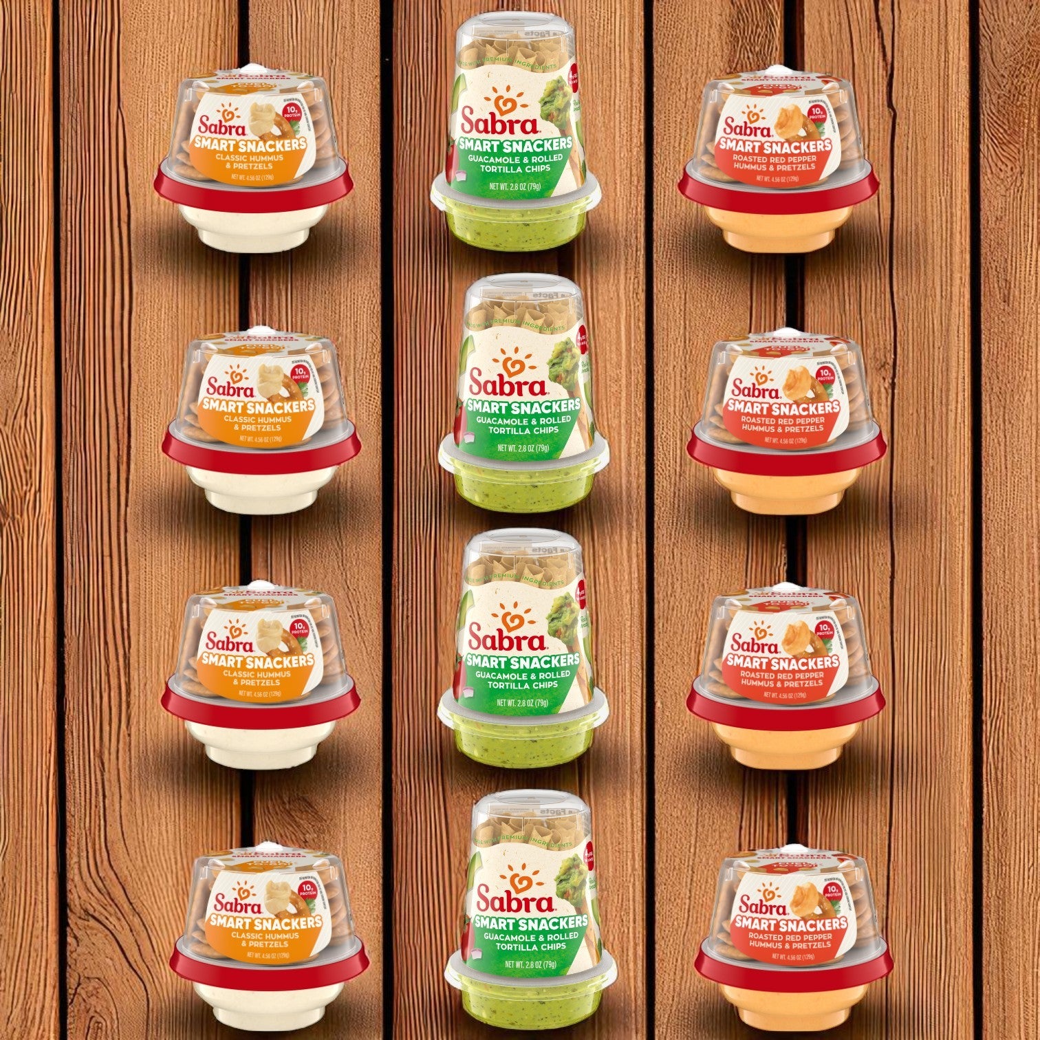 Sabra Box – Hummus & Guac On-the-Go Kit- 12 Items!