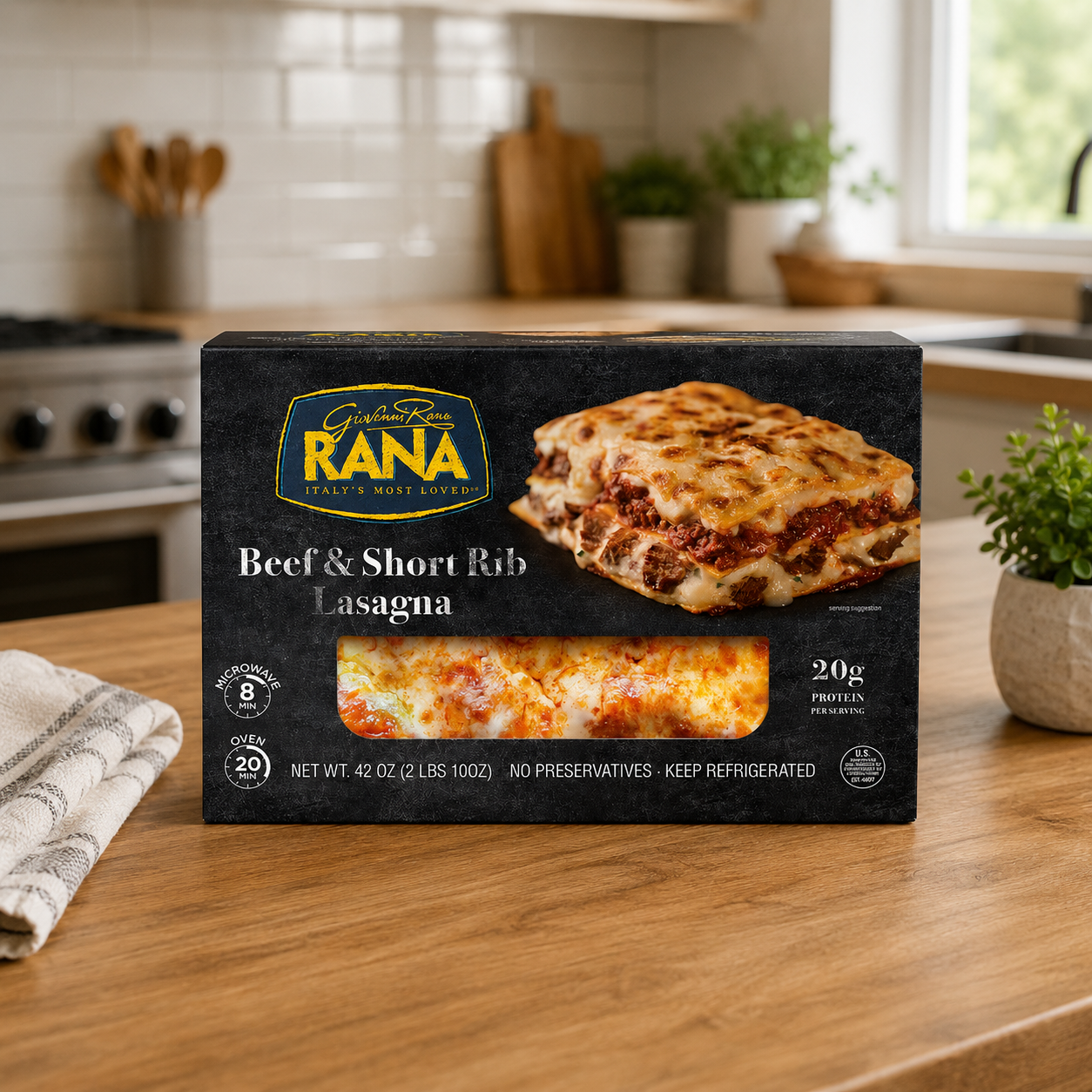 Giovanni Rana Beef and Short Rib Lasagna, 42 oz, 1 Count